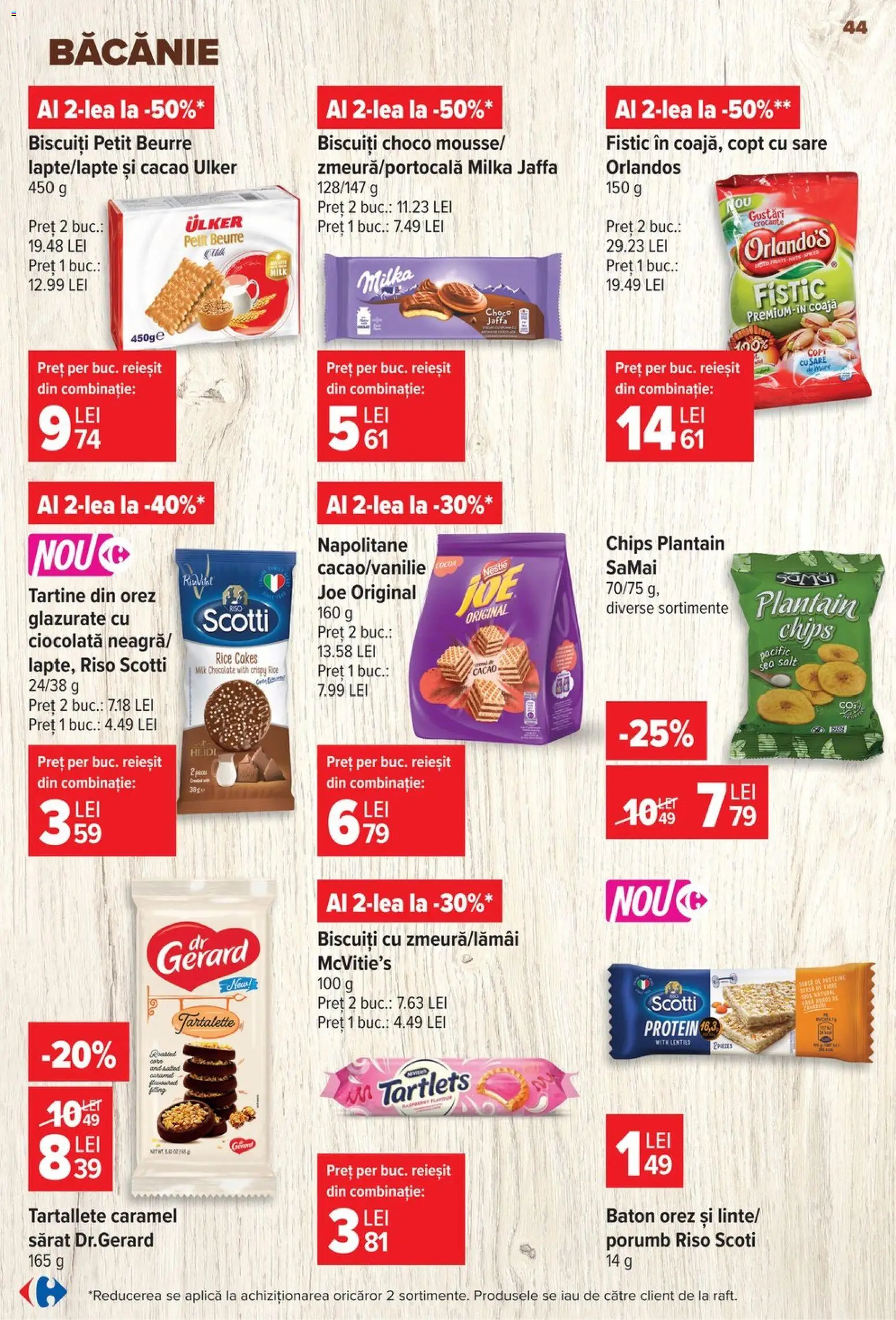Noul catalog Carrefour – valabil de la 17.06.2026 | Pagină: 43 | Produse: Masaüstü kılıfı, Fistic, Biscuiți, Porumb