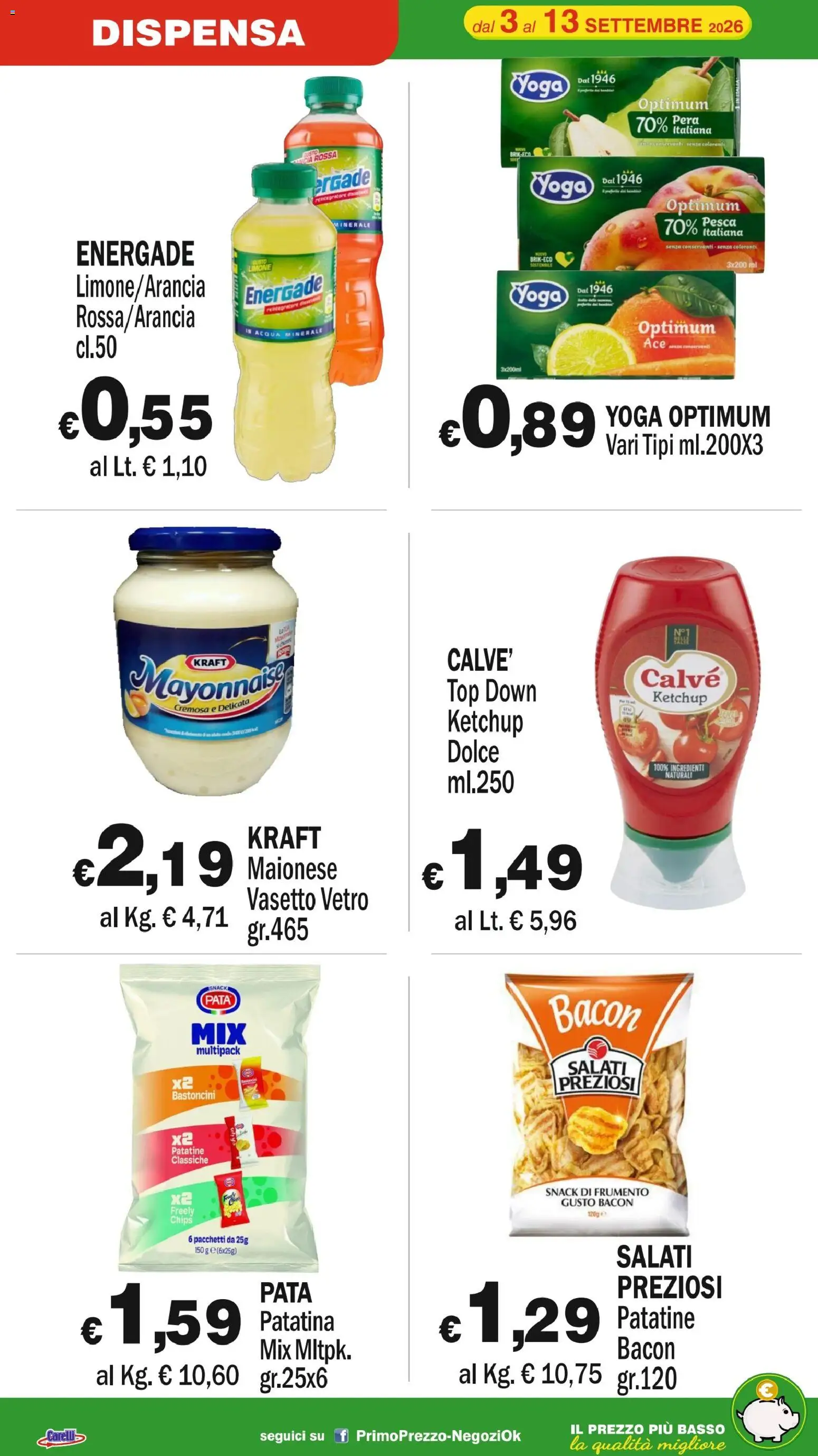 Volantino Primo Prezzo del 03/09/2026 | Pagina: 13