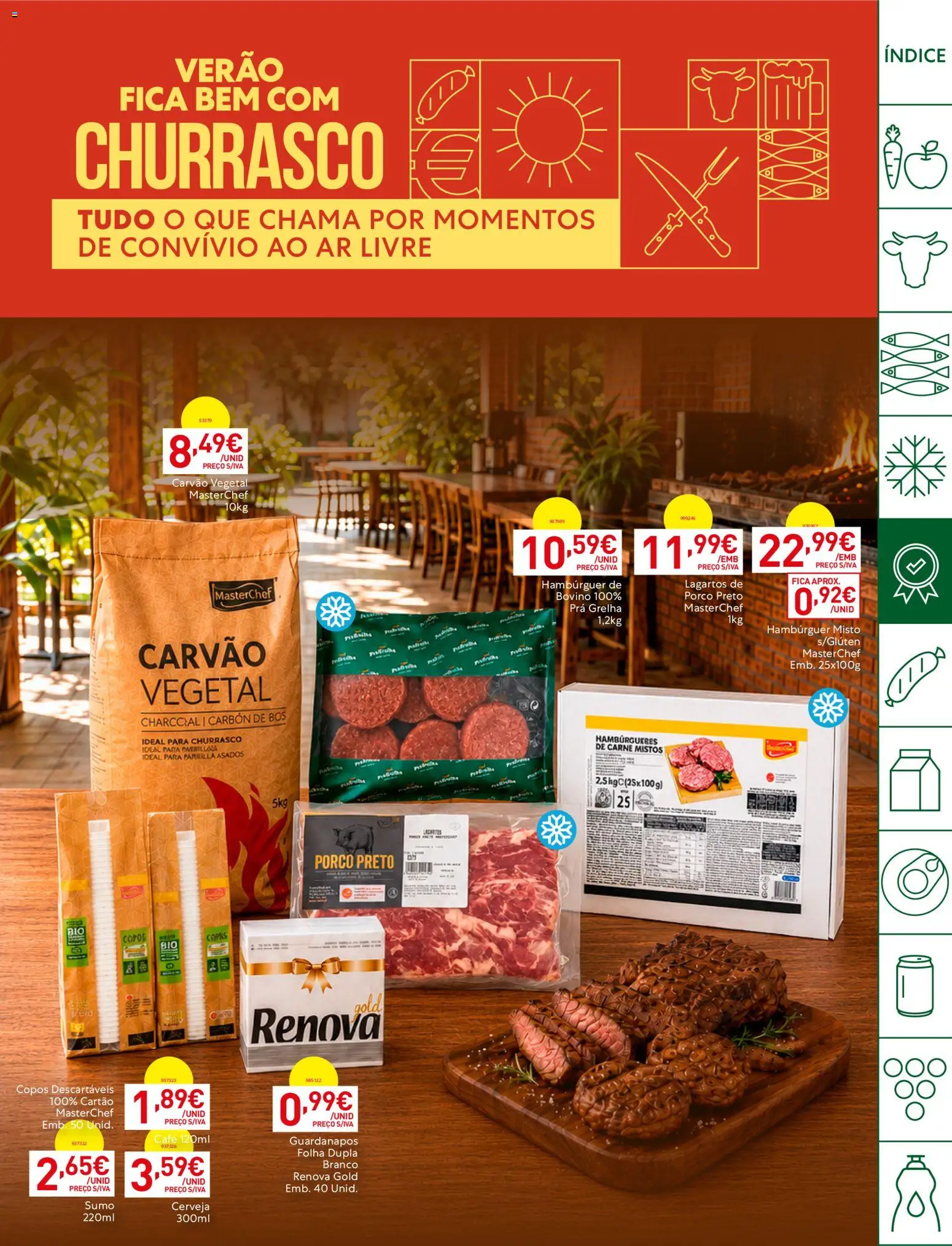 Recheio Horeca Madeira │ válido de 07/07/2026 | Página: 11 | Produtos: Copos, Carvão vegetal, Sumo, Cerveja
