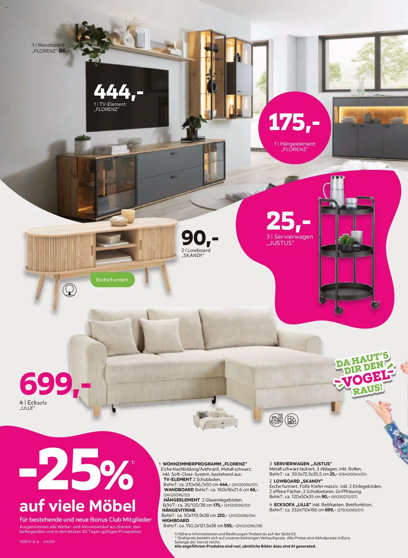 Mömax Prospekt – gültig ab 05.10.2026 | Seite: 4 | Produkte: Lowboard, HIghboard, Wandboard, Servierwagen