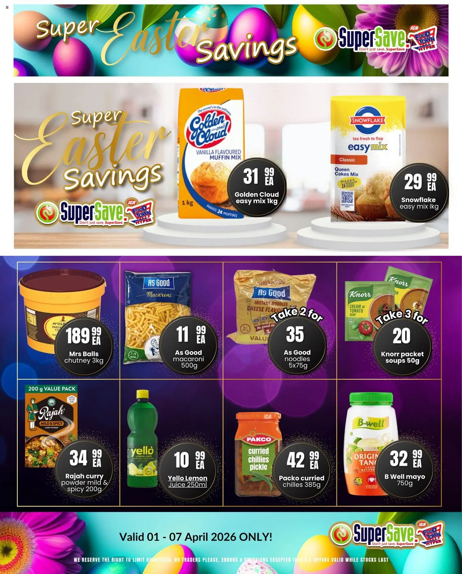 Super Save Easter Specials (01/04/2026 - 07/04/2026) Online