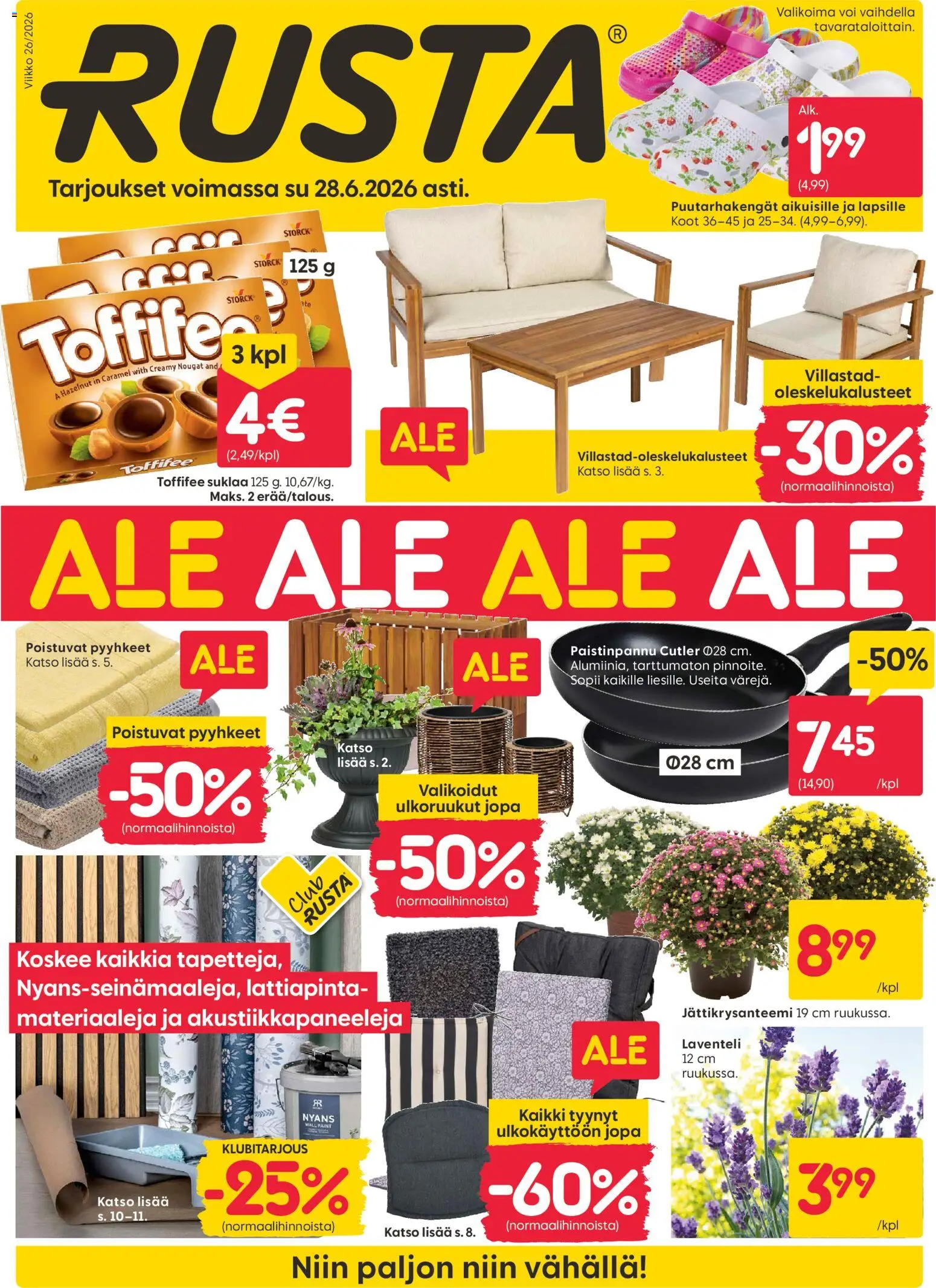 Rusta tarjoukset – voimassa 22/06/2026 alkaen | Sivu: 1