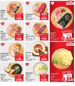 Emmentaler, polutvrdi, kravlji sir, 45% m.m., 100 g, 100 g - Pregled kataloga iz trgovine Kaufland, vrijedi od 16.09.2026 | Stranica: 19
