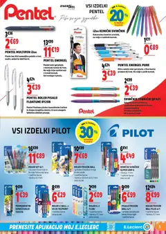 E.leclerc katalog akcije – veljaven od 29.07.2026 | Stran: 5 | Izdelki: Vložki, Kos, Svinčnik, Pisala