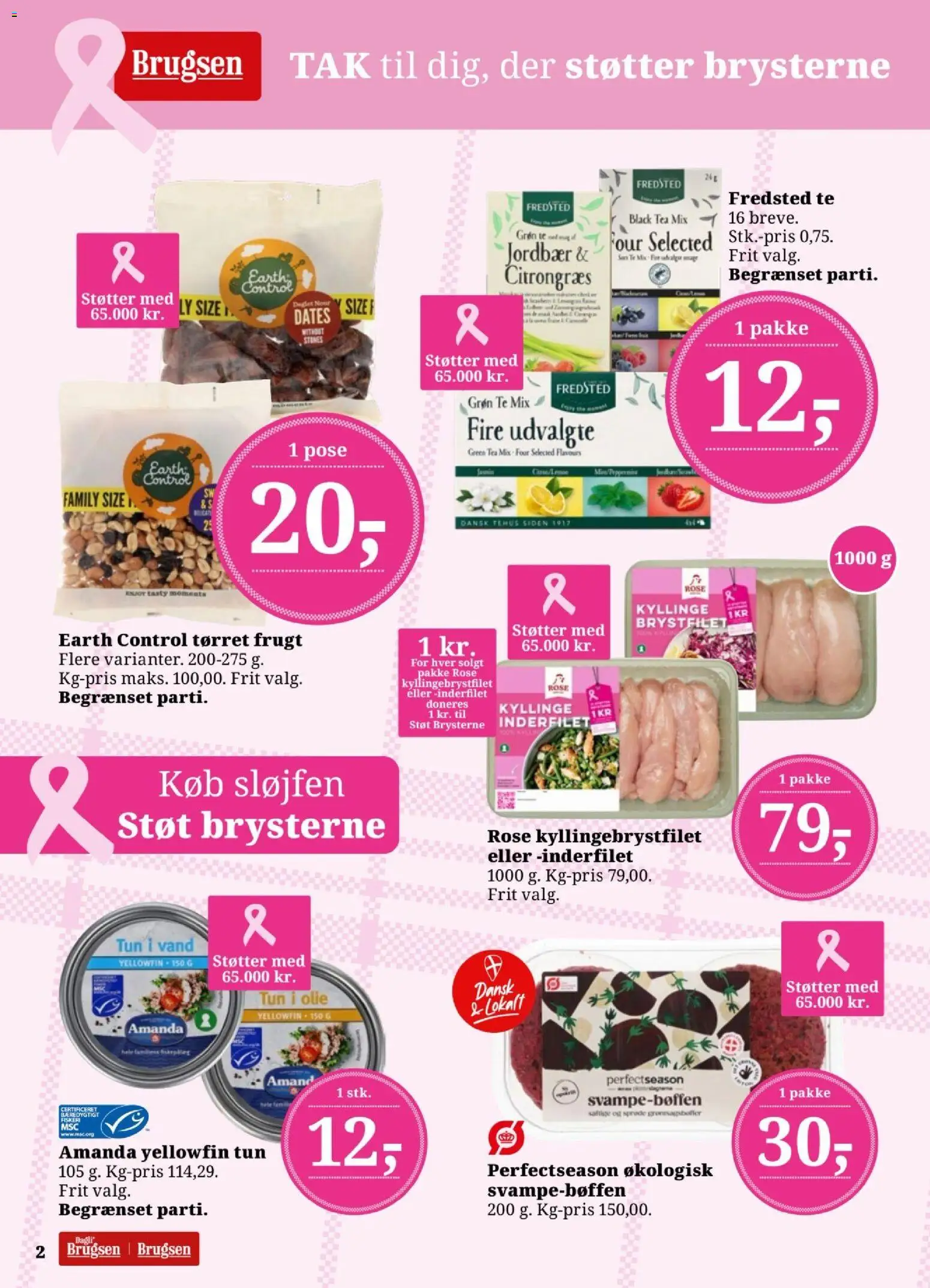 Dagli'Brugsen tilbudsavis – gyldig fra 11/09/2026 | Side: 2 | Produkter: Te, Jordbær, Tun, Tørret frugt