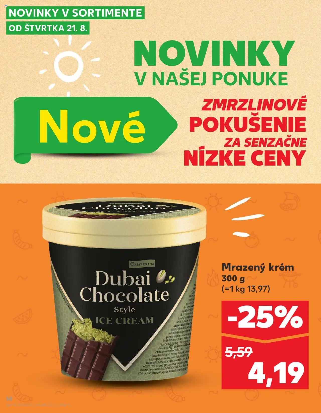 Nové Kaufland akcie – leták je platný od 21.08.2025 | Strana: 50 | Produkty: Krém