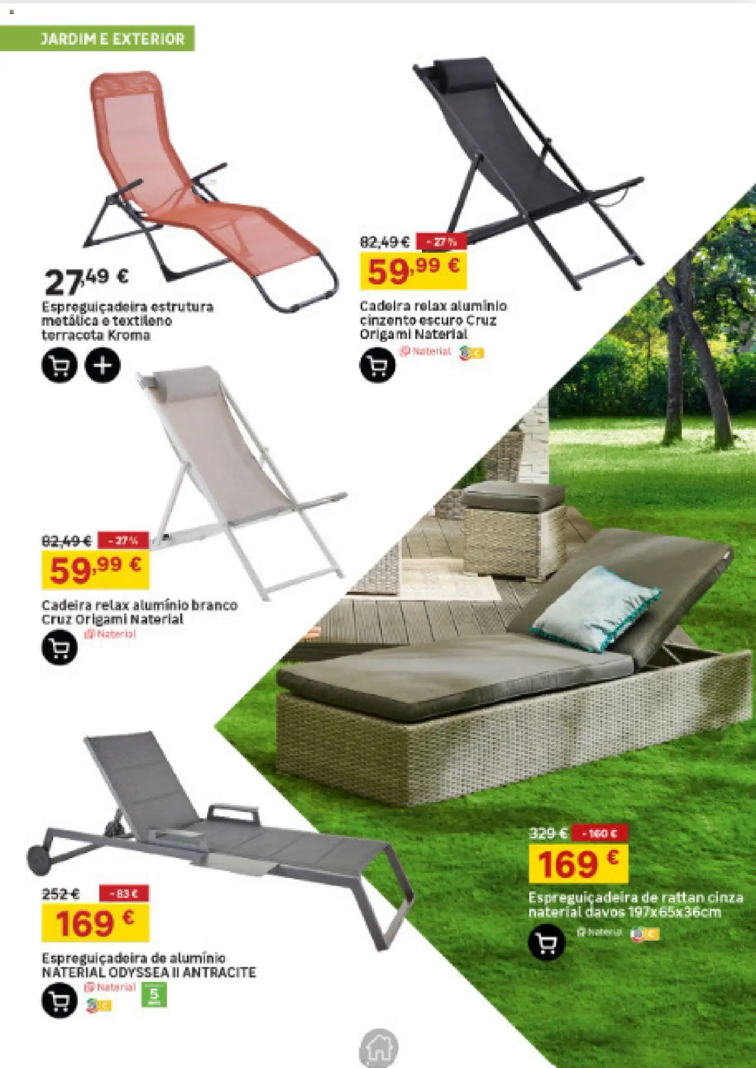 Leroy Merlin Catálogo Açores │ válido de 23/07/2026 | Página: 7 | Produtos: Espreguiçadeira, Cadeira