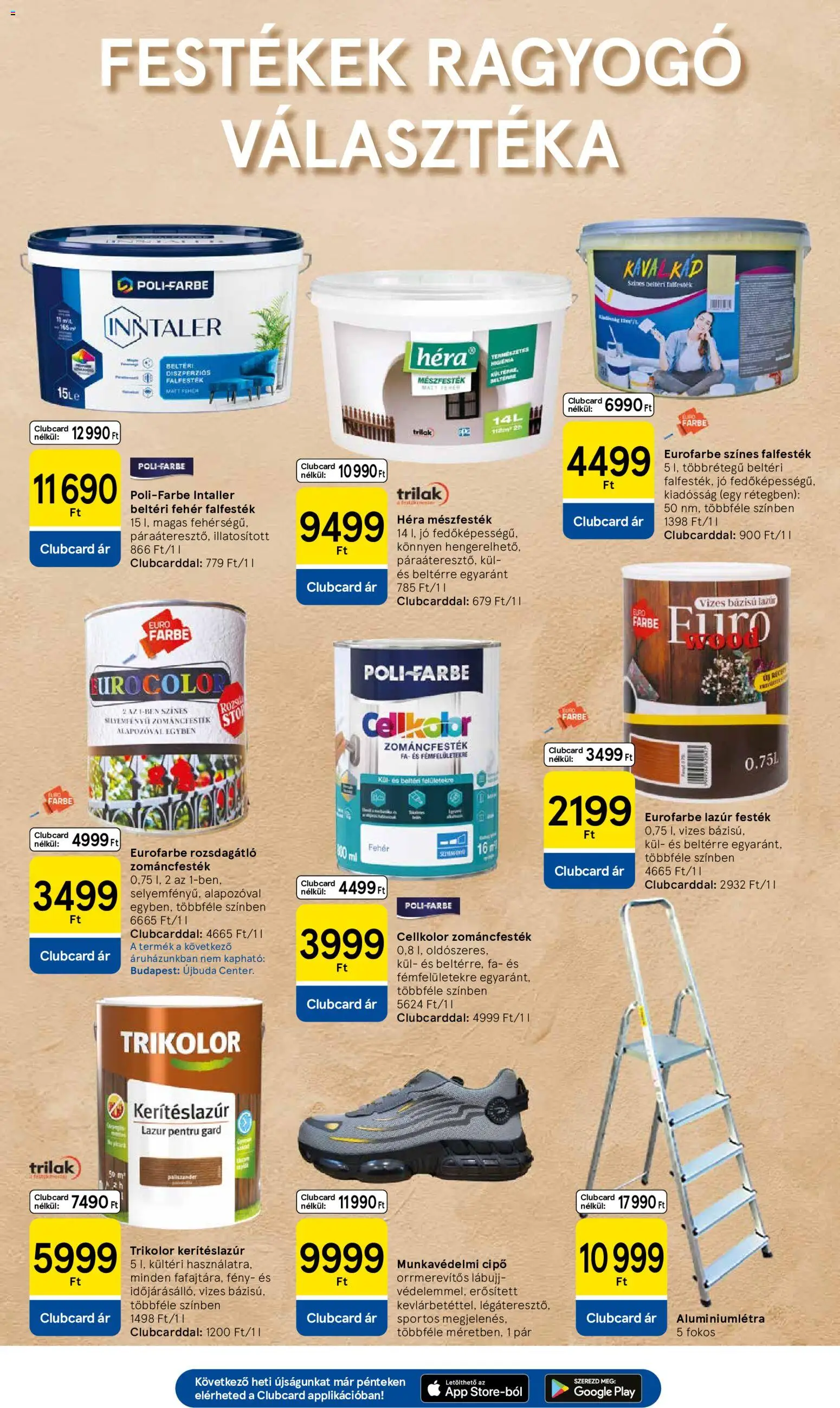 Tesco akciós ujság - amely érvényes a következő dátumtól: 11.06.2026 | Oldal: 13 | Termékek: Munkavédelmi cipő, Festék