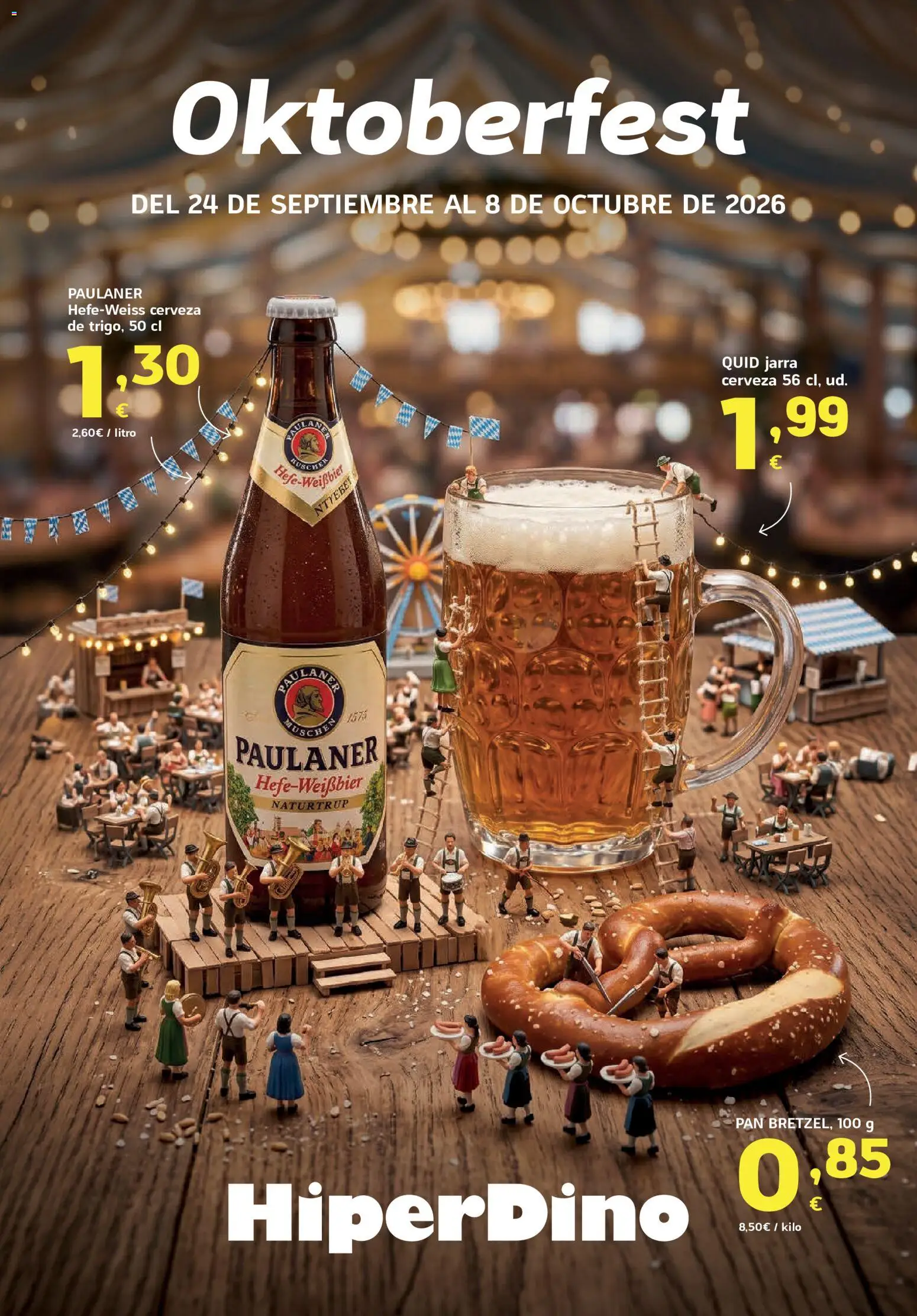 HiperDino Oktoberfest │ válido desde el 24/09/2026 | Página: 1 | Productos: Pan, Cerveza