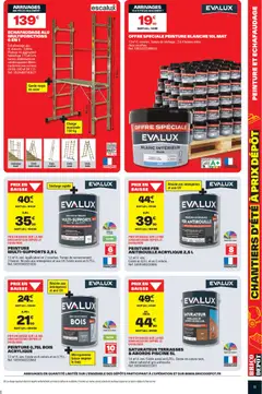 Brico Dépôt - Prévisualisation de Brico Dépôt catalogue valide à partir de 03/07/2026 | Page: 11 | Produits: Peinture Blanche, Plateau, Échafaudage, Masque