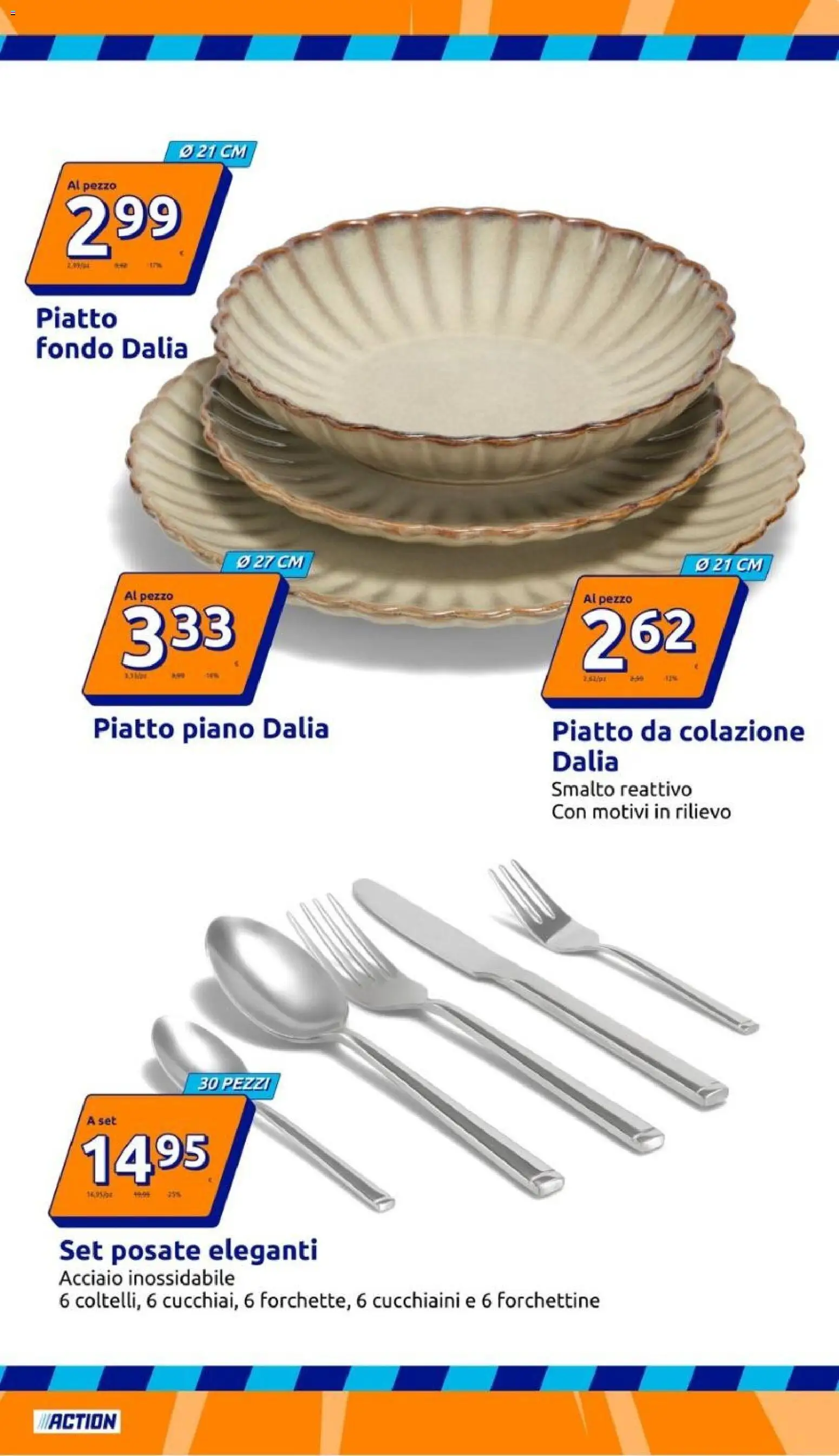 Volantino Action del 02/09/2026 | Pagina: 5 | Prodotti: Posate, Piatto