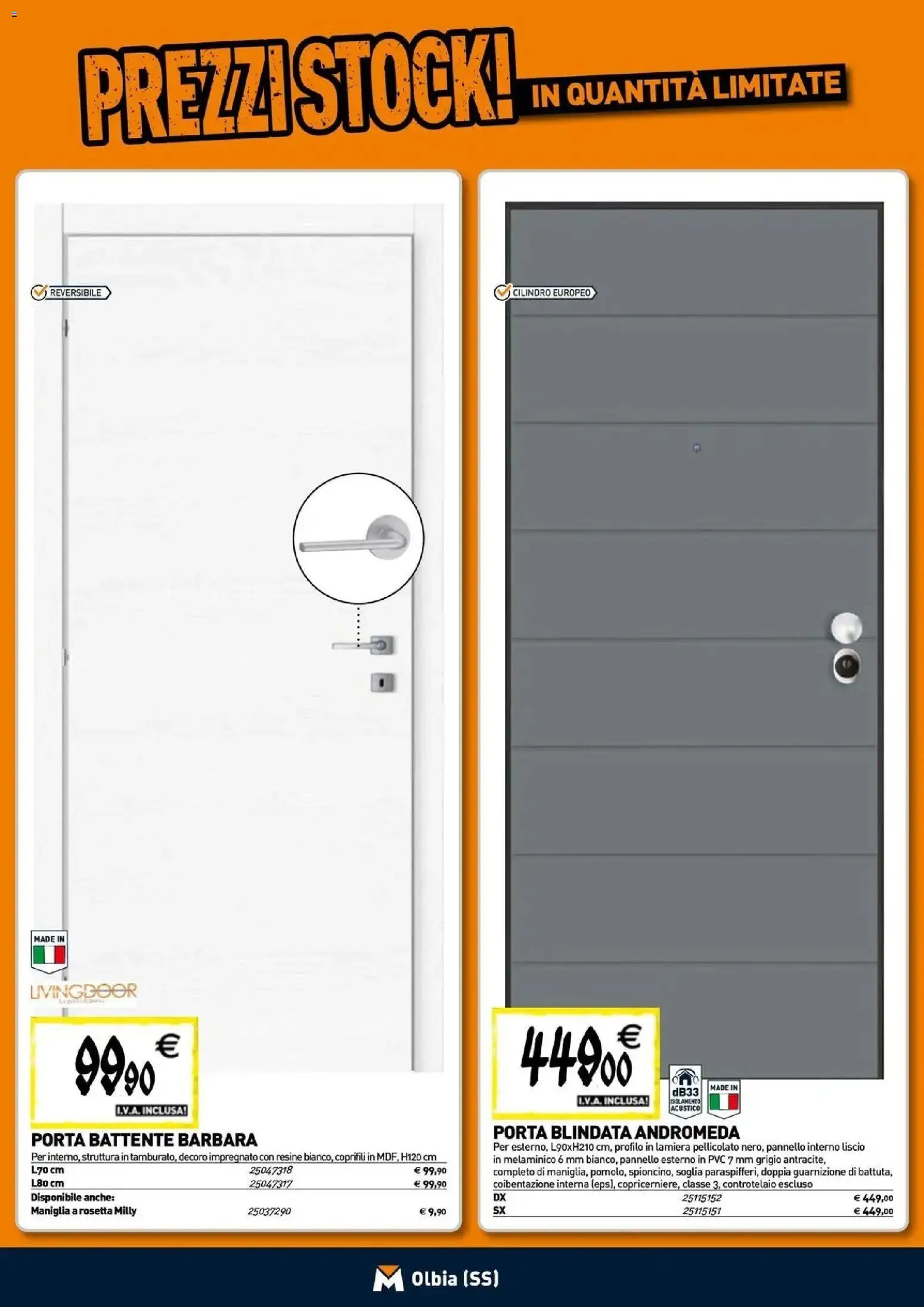 Nuovo TECNOMAT catalogo Olbia dal 24/09/2026 > offerte anteprima 🛍️ | Pagina: 11 | Prodotti: Porta