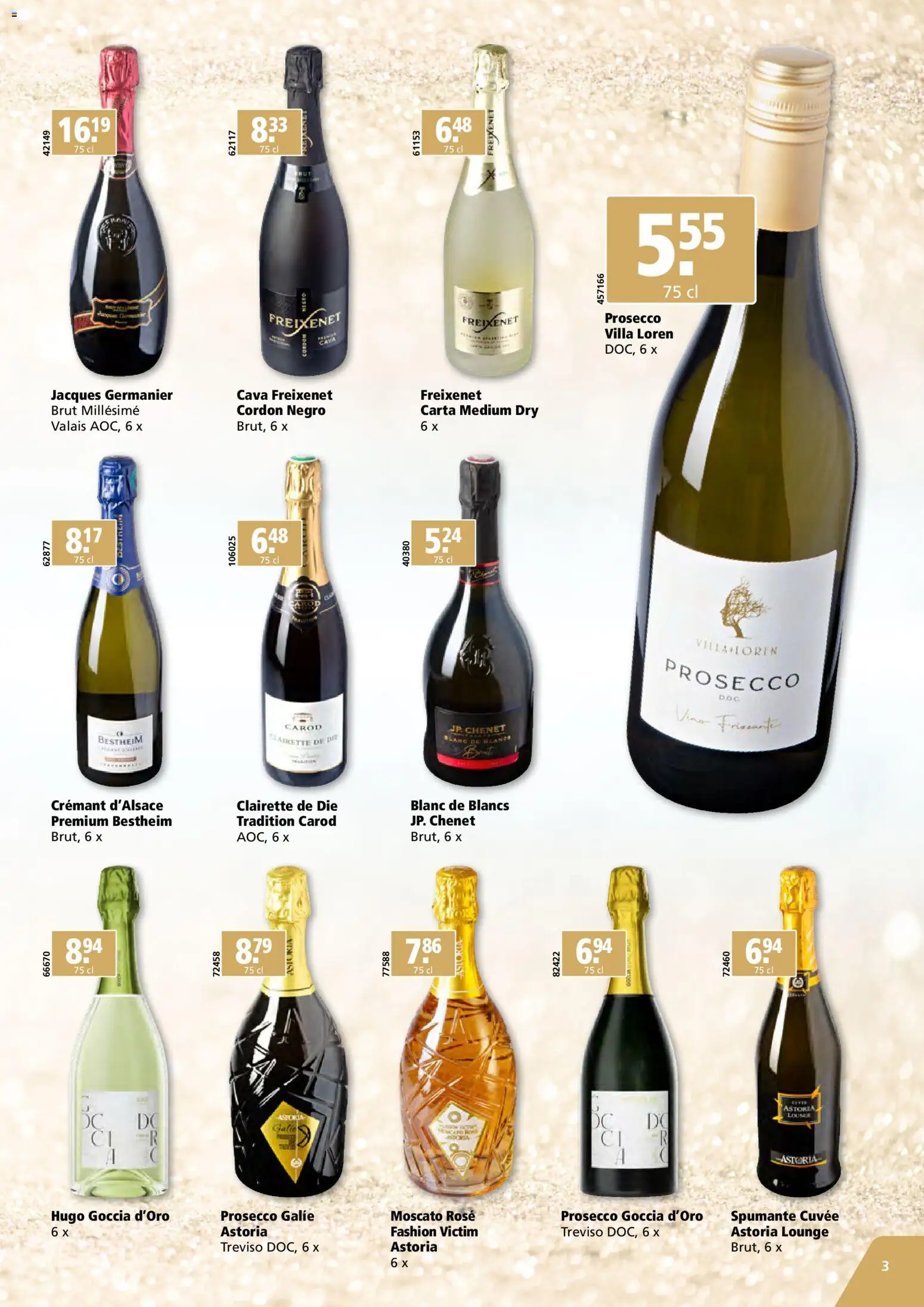 Aligro aktionen Cadeaux Chavannes, Matran, Genève, Sion – gültig ab 02.11.2026 | Seite: 3 | Produkte: Prosecco