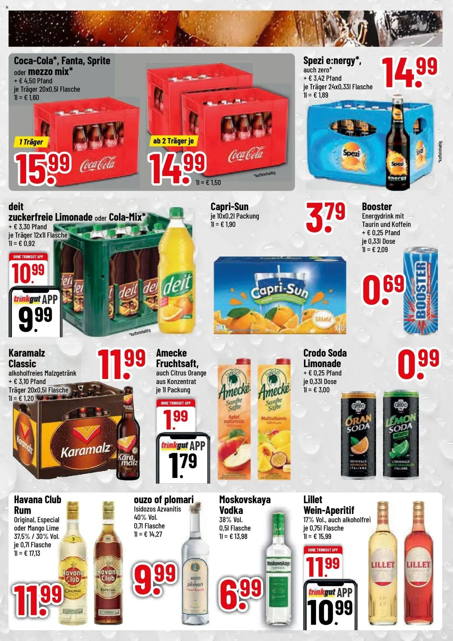 Trinkgut Prospekt Neufahrn (ab 24.08.2026) » Angebote online | Seite: 3 | Produkte: Cola, Äpfel, Lillet, Mango