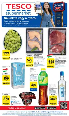 Tesco Szupermarket akciós újság - amely érvényes a következő dátumtól: 2026.10.01.