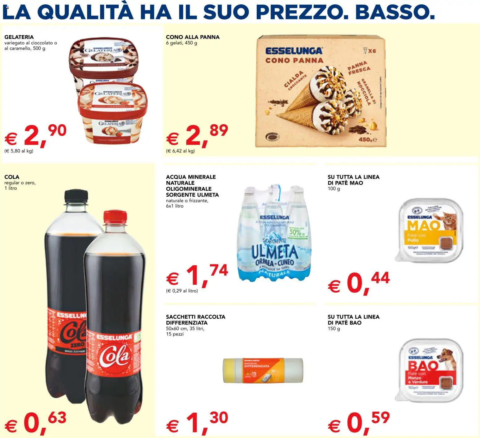 Volantino Esselunga S del 28.05.2026 | Pagina: 7 | Prodotti: Paté, Pane, Cioccolato, Acqua