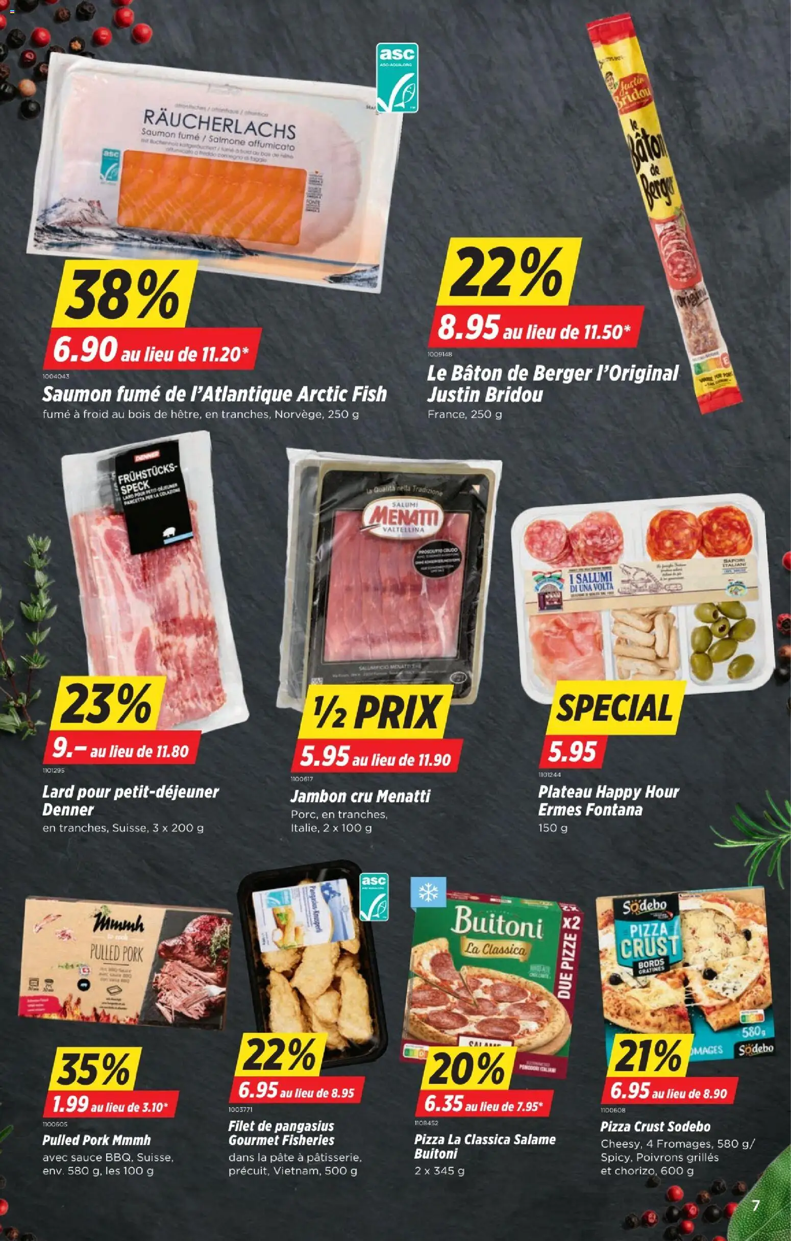 Denner aktionen FR – gültig ab 20.08.2026 | Seite: 7 | Produkte: Räucherlachs, Pizza