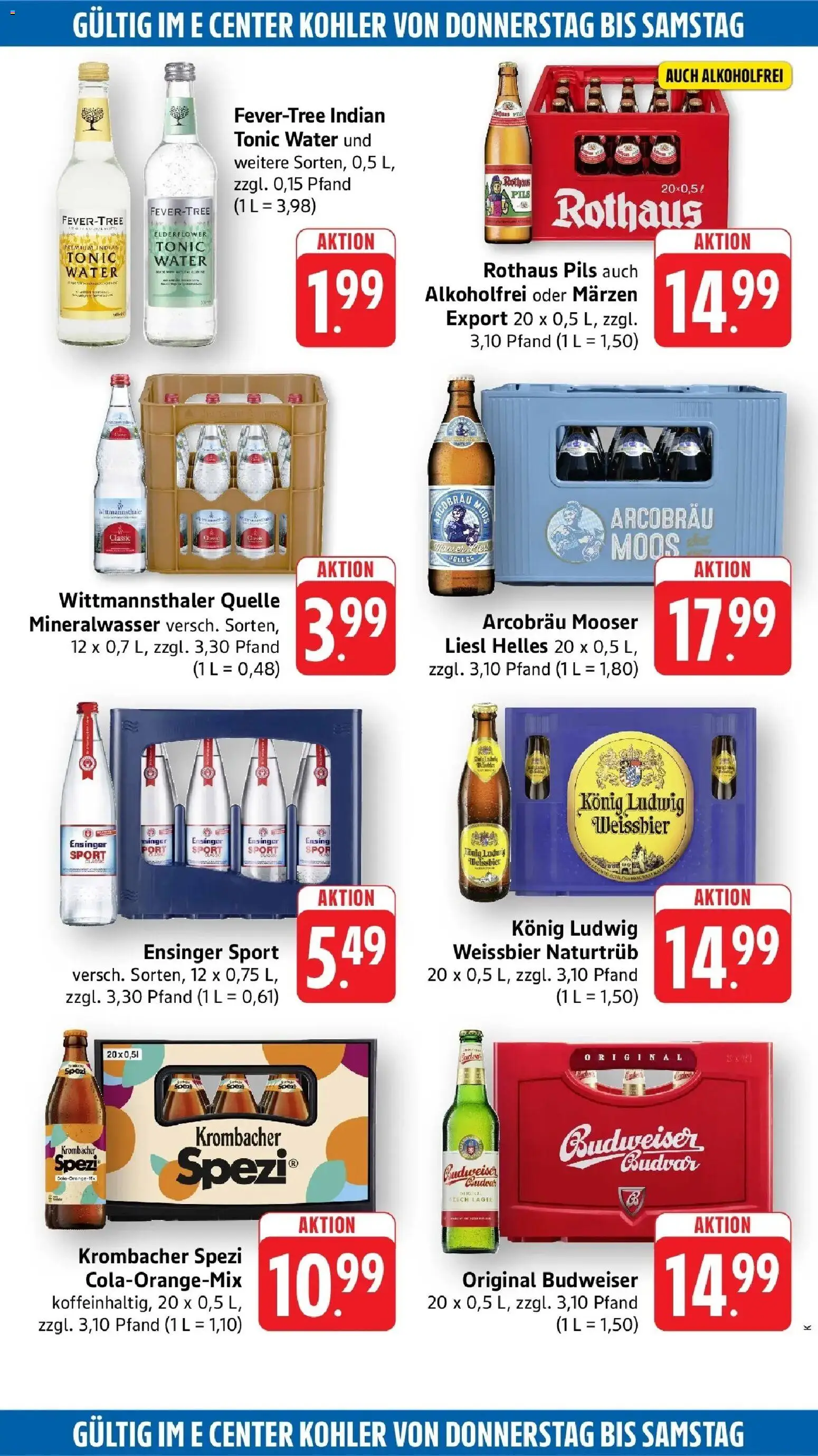 Edeka Prospekt Lahr (ab 10.08.2026) » Angebote Online | Seite: 48 | Produkte: Weißbier, Pils, Krombacher, Budweiser
