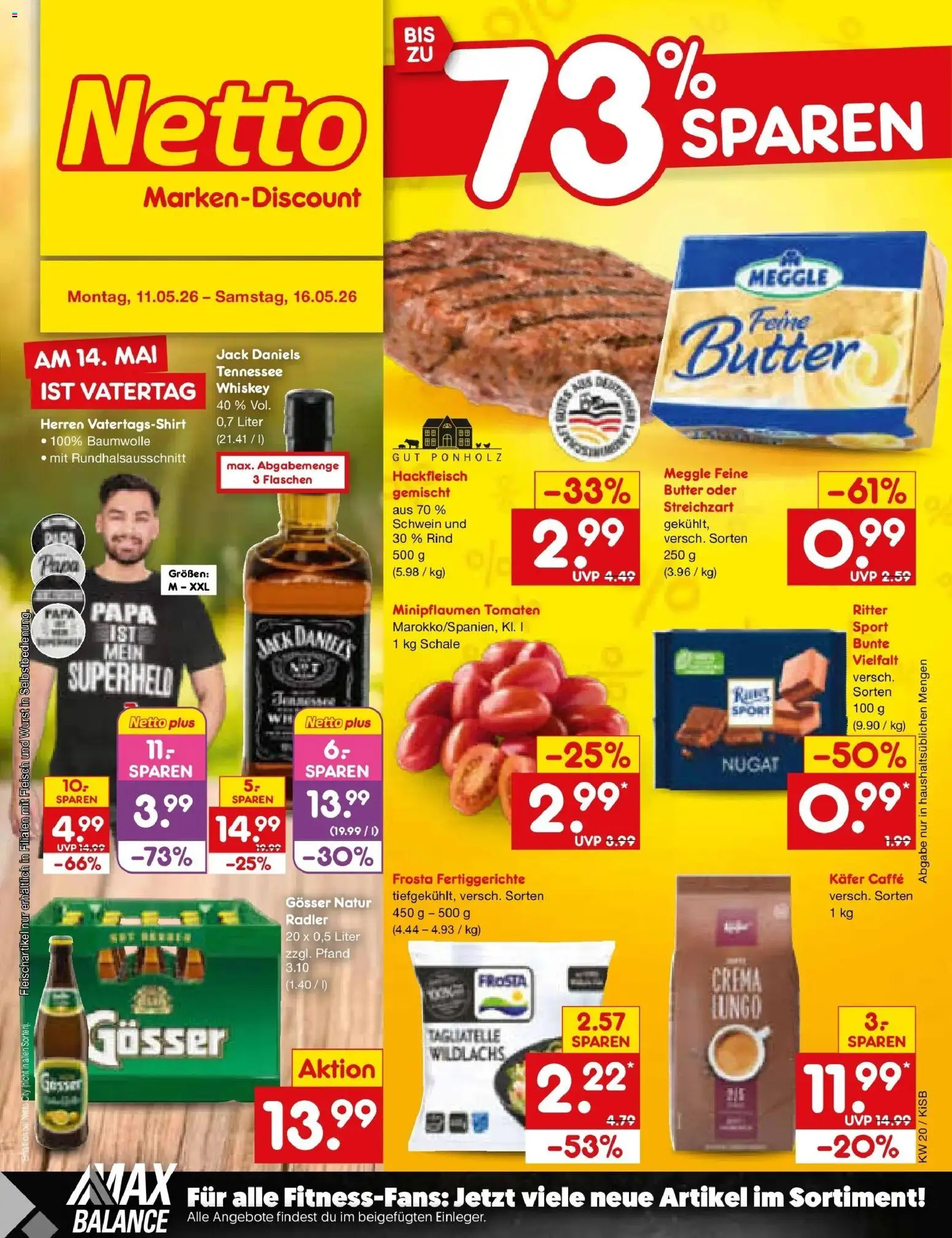 Netto Marken-Discount Prospekt Bad Friedrichshall	 – gültig ab 10.05.2026 | Seite: 1 | Produkte: Frosta, Radler, Fertiggerichte, Whiskey