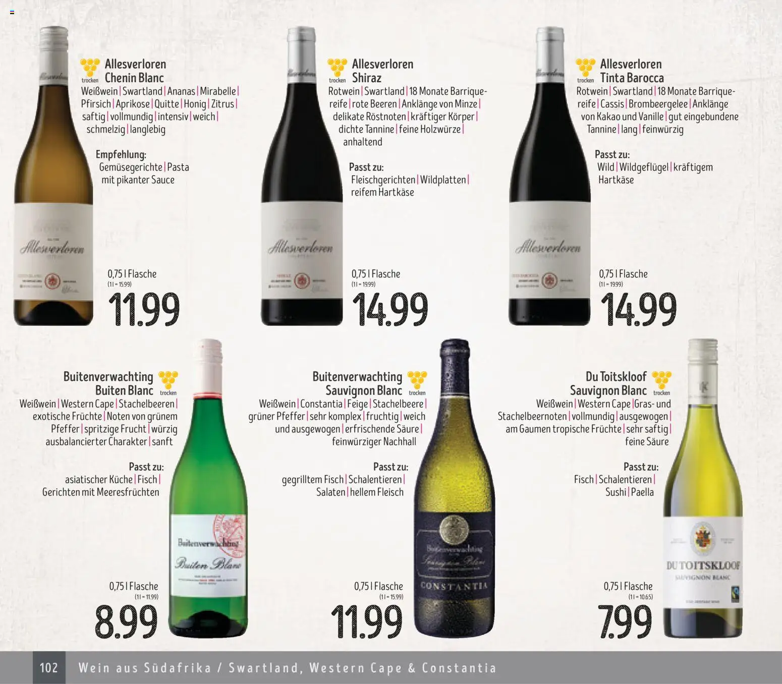 Edeka Struve Wein– und Spirituosen – gültig ab 14.11.2025 | Seite: 102 | Produkte: Küche, Vanille, Pfeffer, Fleisch