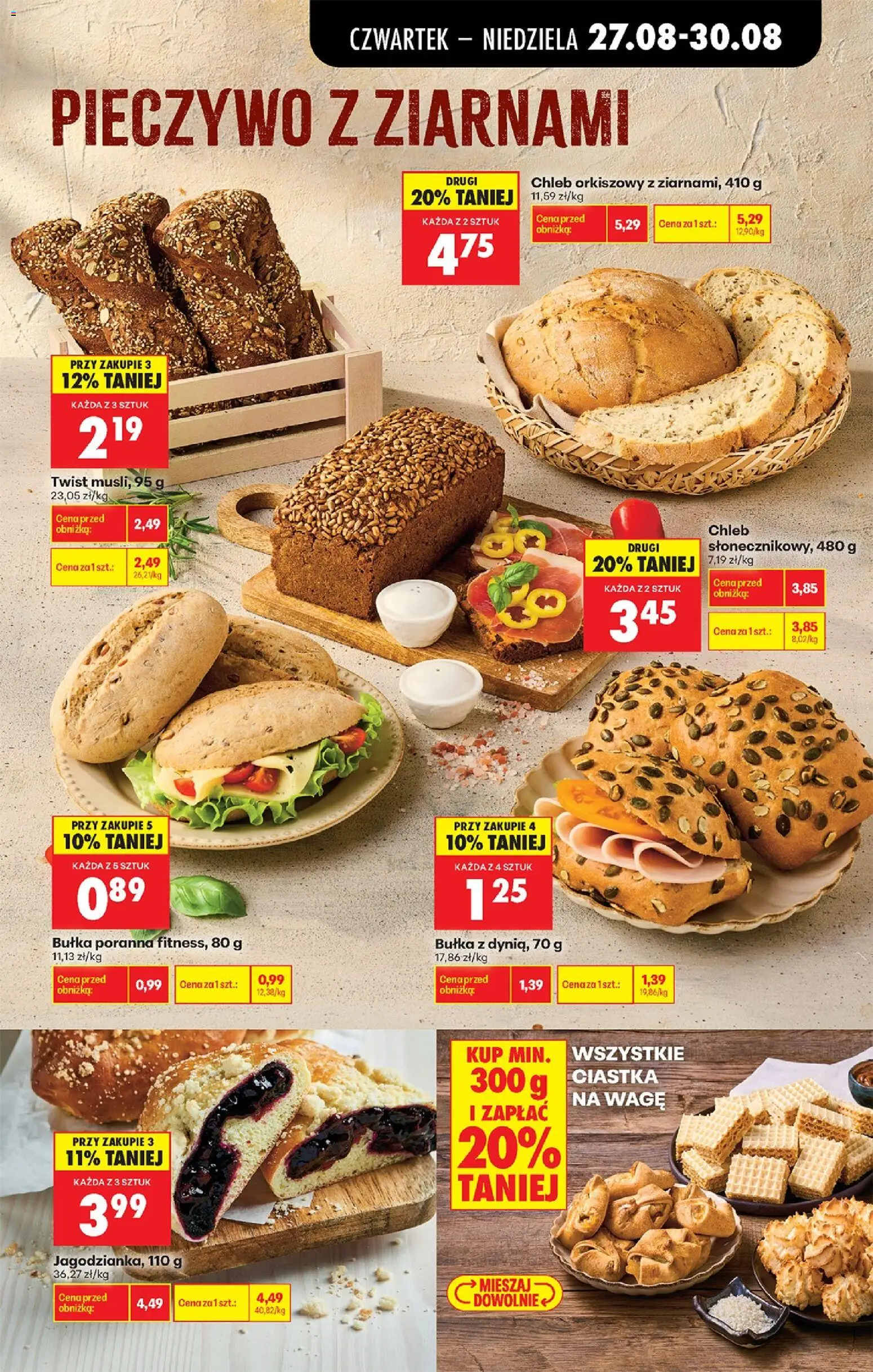 Biedronka Polsko leták - Codziennie niskie ceny od 27.08.2026 | Strana: 45 | Produkty: Chléb