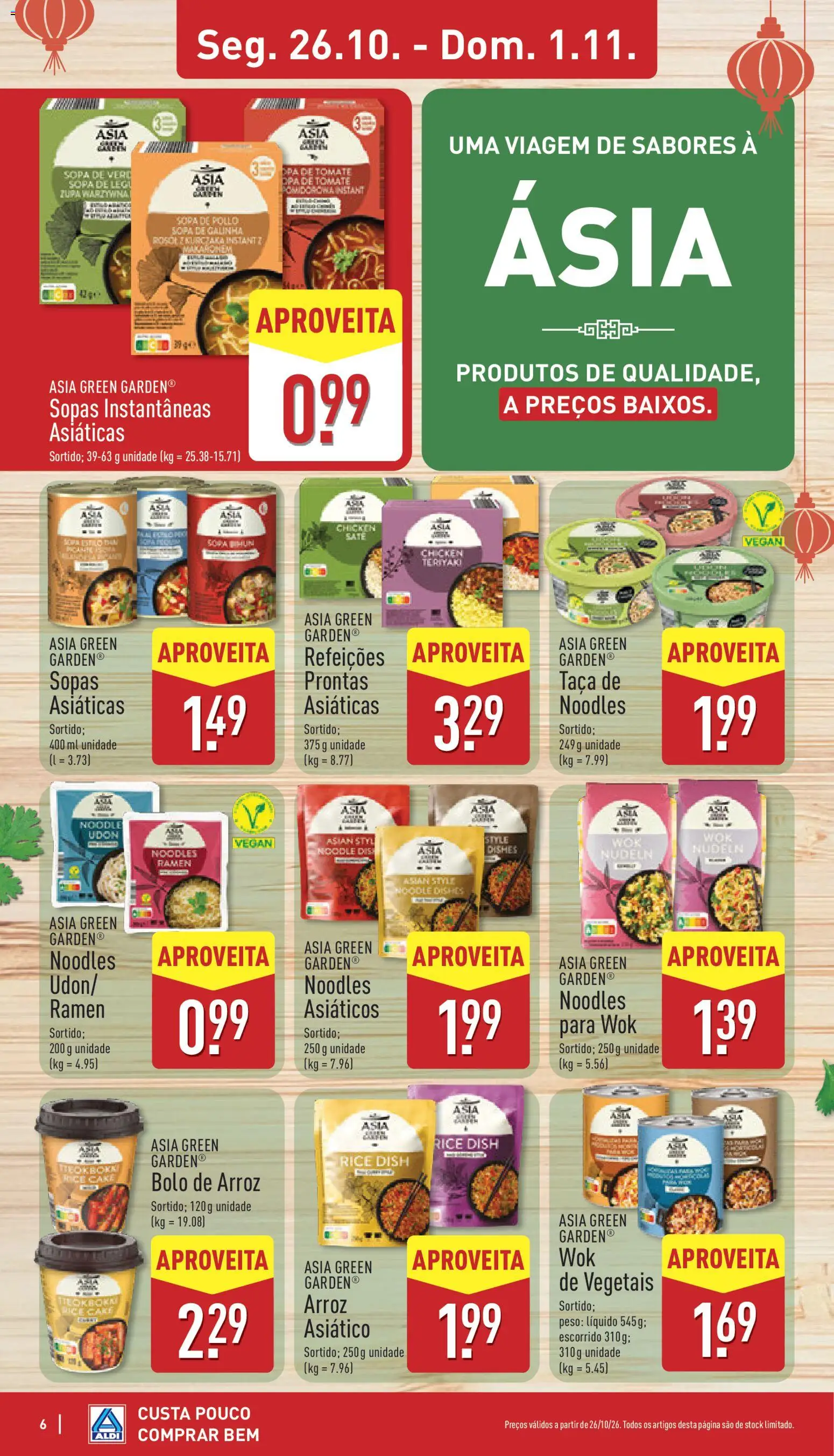 Aldi folheto │ válido de 26/10/2026 | Página: 6 | Produtos: Refeições prontas, Sopa, Arroz, Tomate