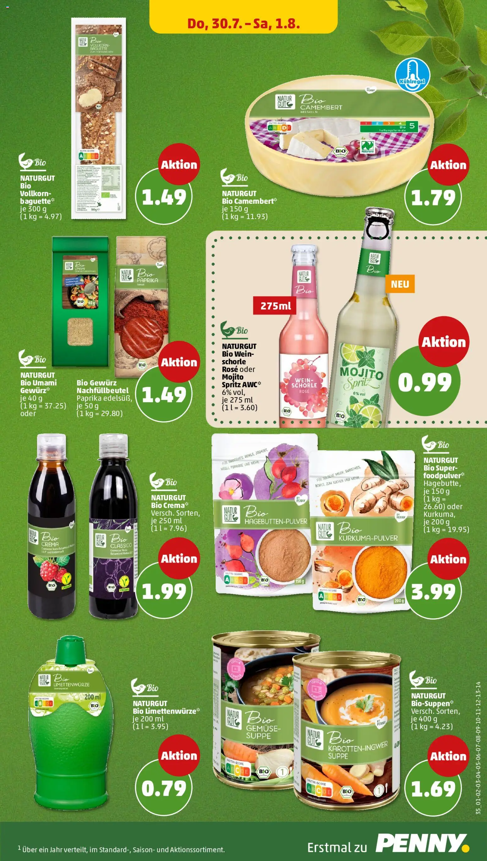Penny Prospekt – gültig ab 27.07.2026 | Seite: 41 | Produkte: Baguette, Gemüse, Paprika, Wein