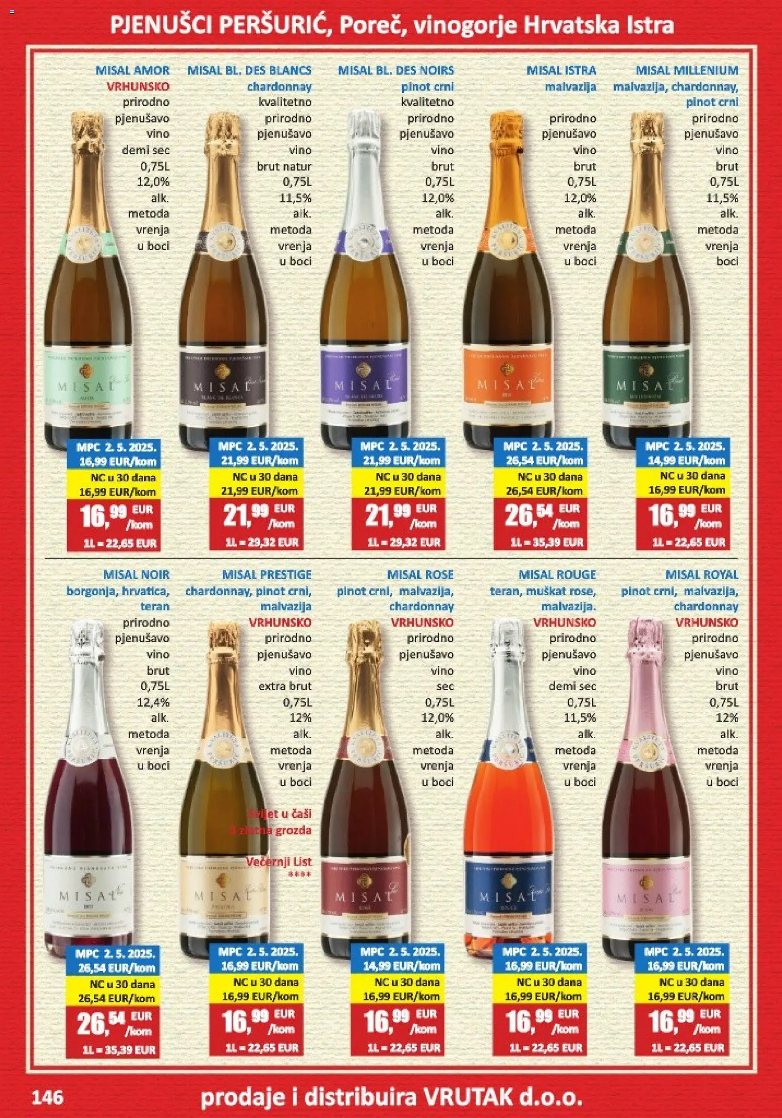 Vrutak katalog | vrijedi od 01.11.2025 | Stranica: 146 | Proizvodi: Vino