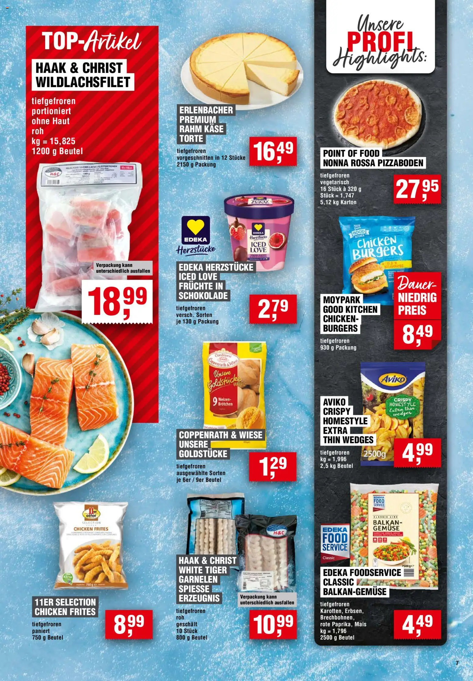Handelshof Prospekt – gültig ab 29.10.2026 | Seite: 7 | Produkte: Käse, Schokolade, Spieße, Garnelen