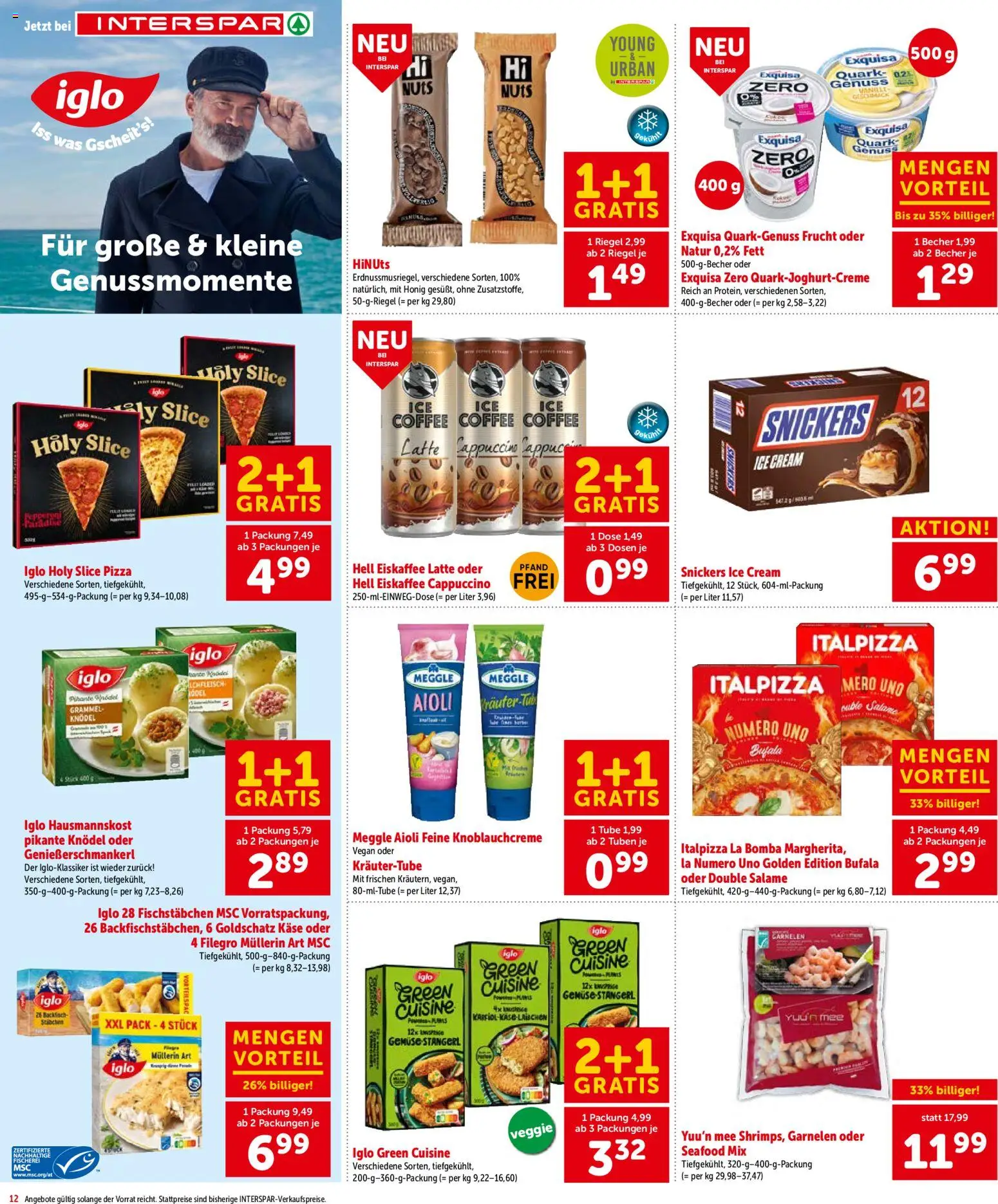 Interspar Flugblatt - Salzburg gültig ab 18.06.2026 | Seite: 12 | Produkte: Gemüse, Käse, Pizza