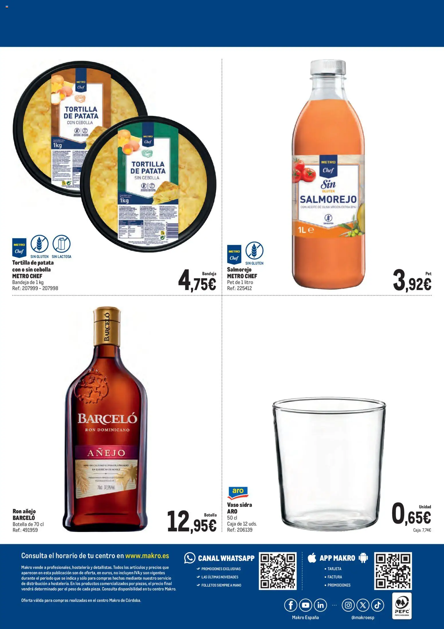 Makro Feria y Patios Córdoba │ válido desde el 04.05.2026 | Página: 4 | Productos: Aceite, Aceite de oliva virgen extra, Bandeja, Caja
