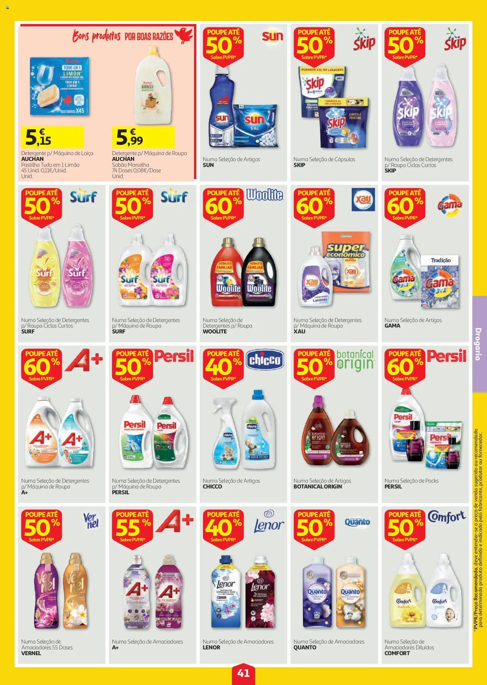Auchan folheto │ válido de 20/08/2026 | Página: 41 | Produtos: Sabão, Detergente, Cápsulas, Persil