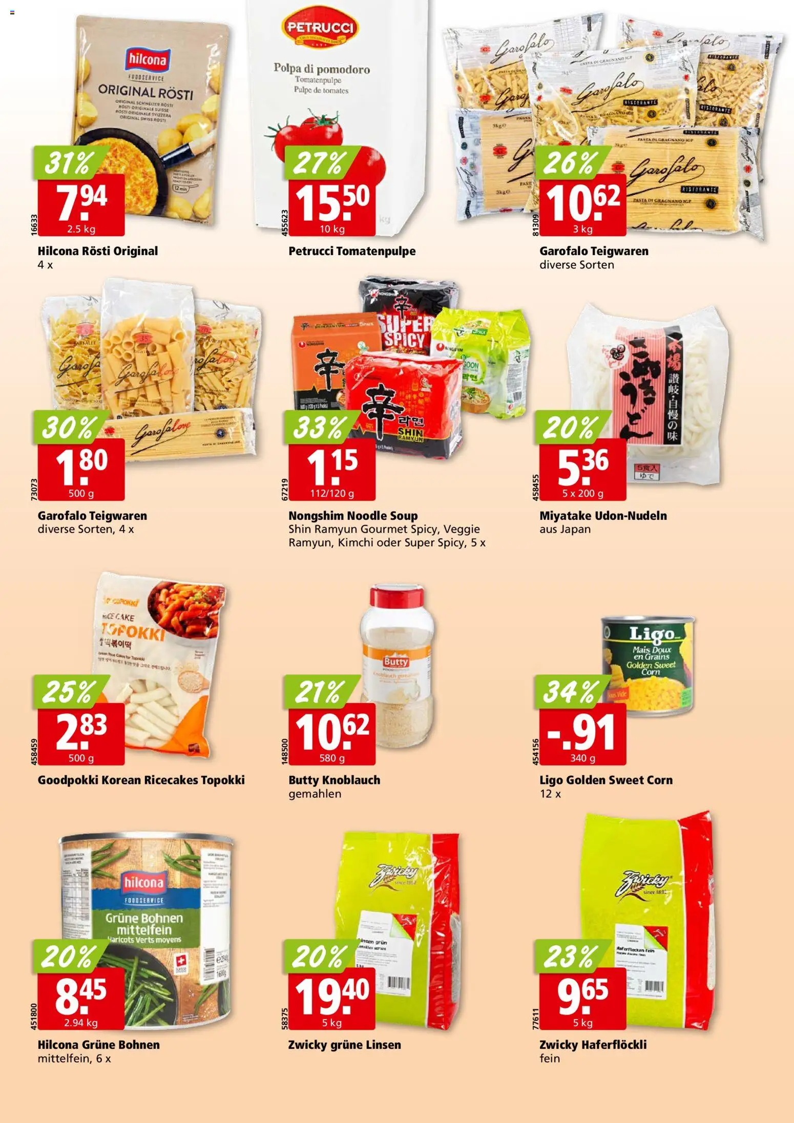 Aligro aktionen Chavannes, Matran, Genf, Sitten – gültig ab 25.05.2026 | Seite: 22 | Produkte: Teigwaren, Pasta, Knoblauch, Harddisk