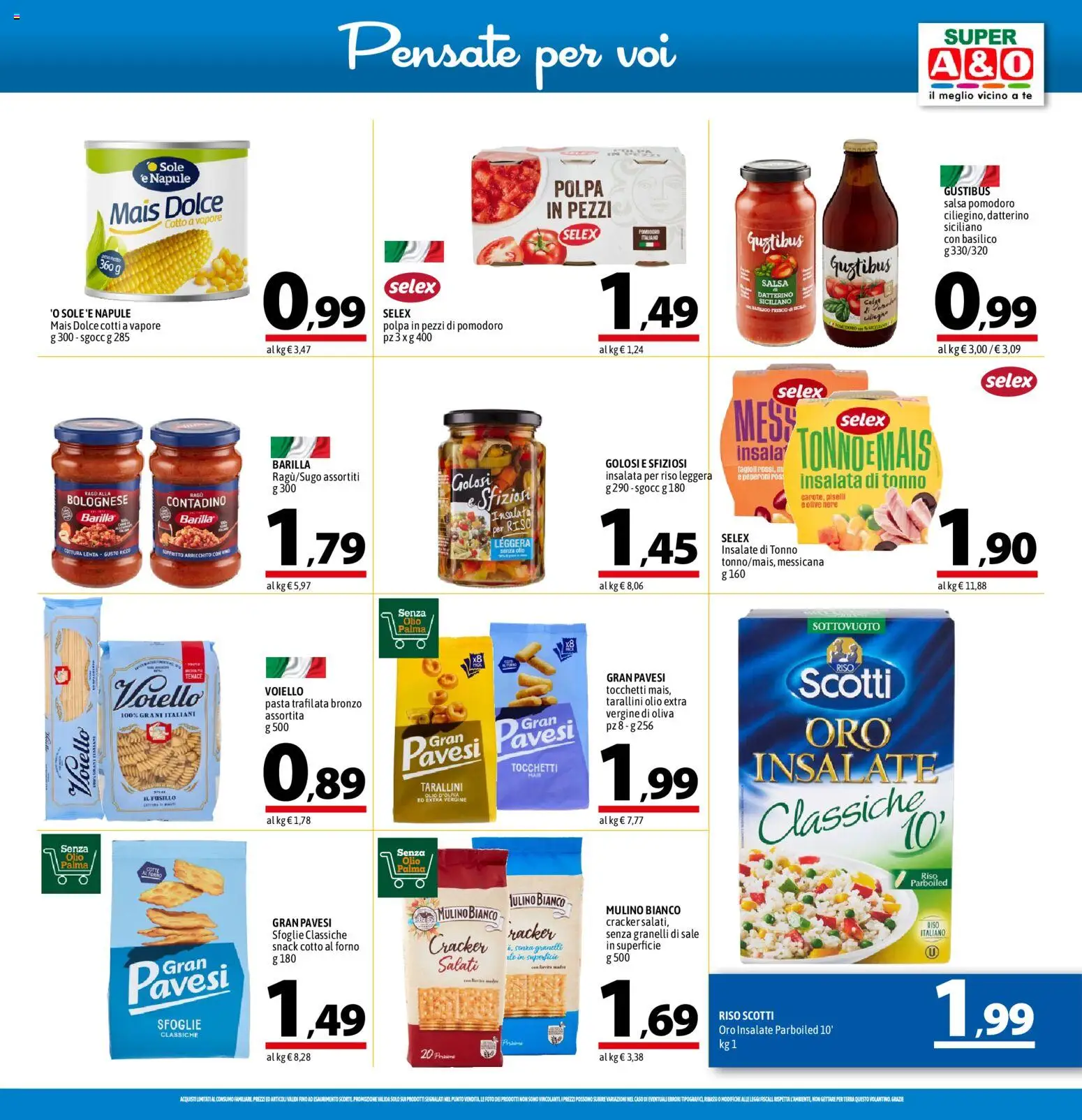 Volantino A&O del 11/06/2026 | Pagina: 9 | Prodotti: Tè, Salsa, Olio, Basilico