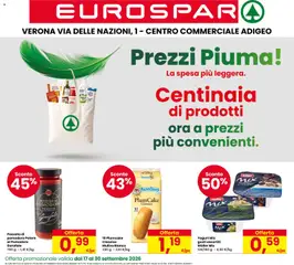 Anteprima del volantino Eurospar volantino Verona valido a partire dal 17/09/2026