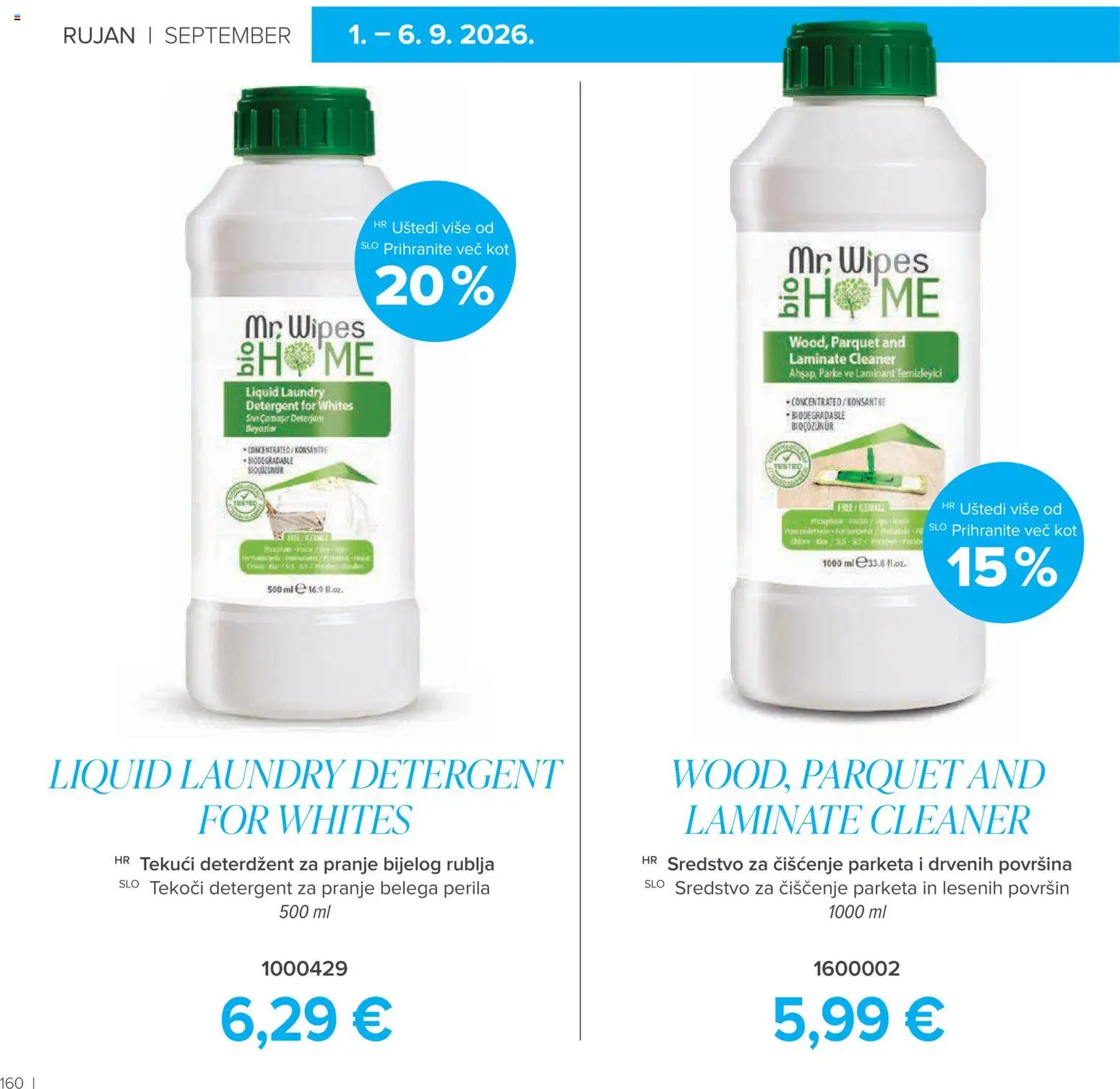 Farmasi katalog | vrijedi od 01.09.2026 | Stranica: 160 | Proizvodi: Deterdžent, Tekući deterdžent