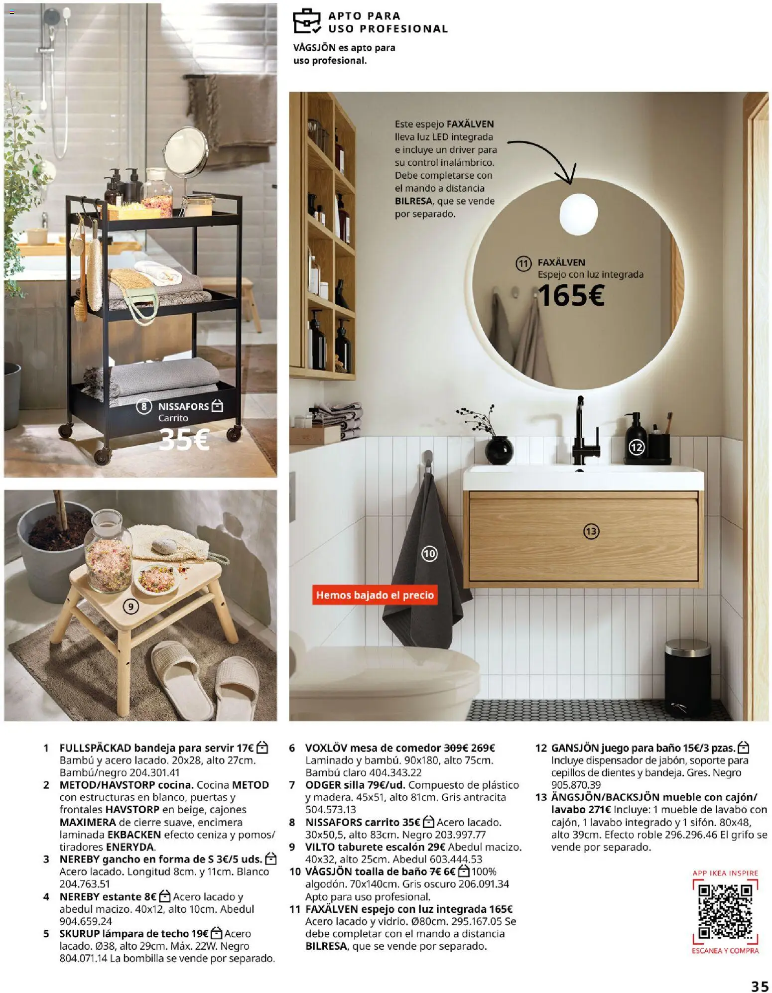 IKEA - IKEA para tu negocio │ válido desde el 01/09/2026 | Página: 35 | Productos: Luz LED, Bombilla, Baño, Lámpara