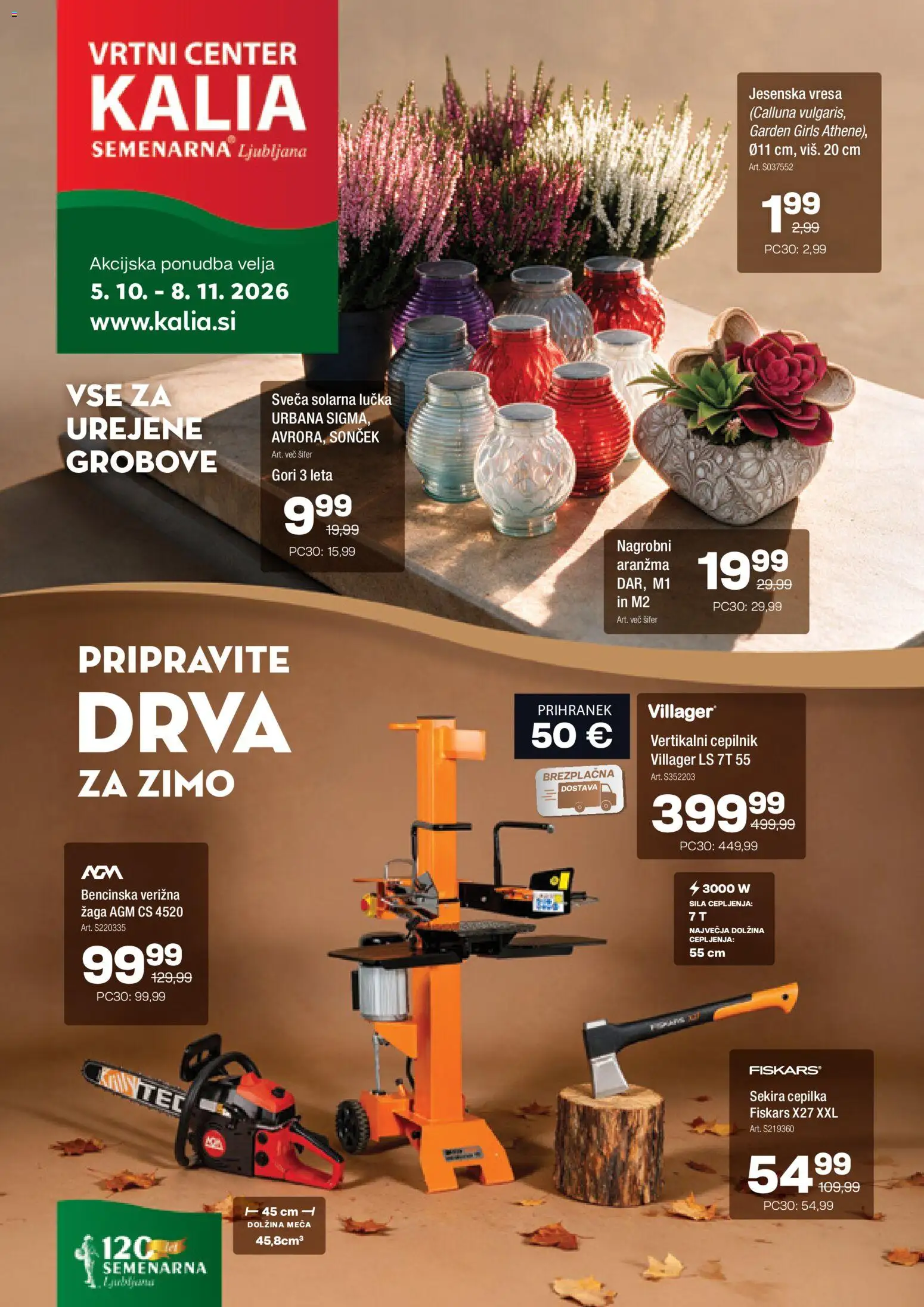 Novi Kalia katalog ponudbe – veljaven od 05.10.2026 | Stran: 1 | Izdelki: Sveča