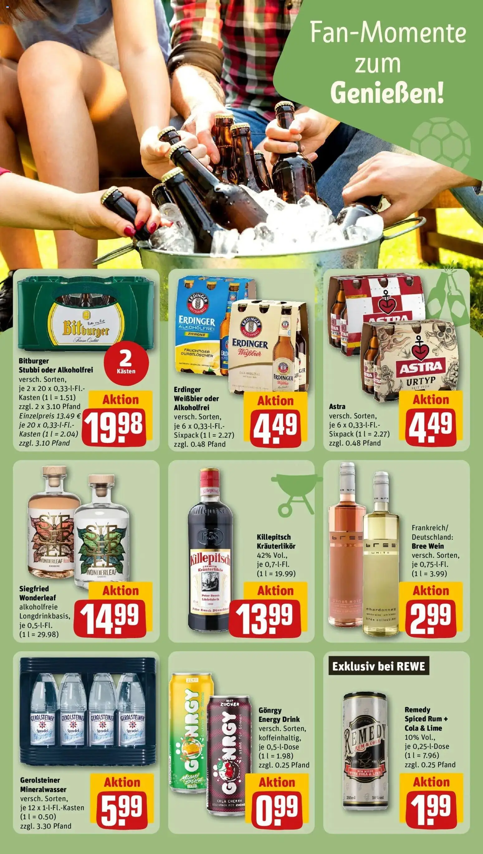 Rewe Prospekt Trier – gültig ab 08.06.2026 | Seite: 19 | Produkte: Energy, Astra, Zucker, Gerolsteiner