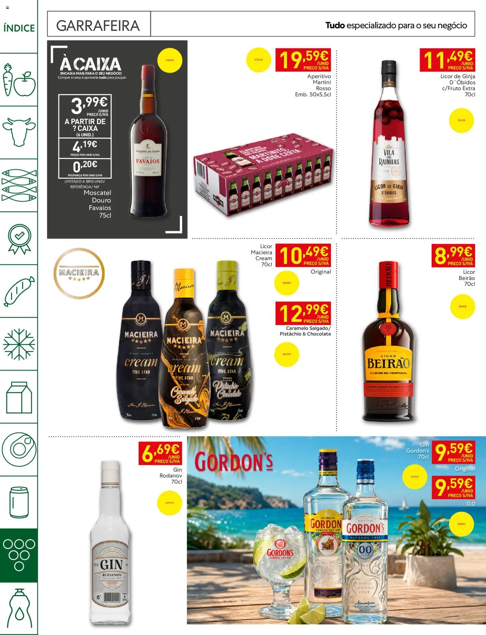 Recheio - Horeca Bons Negócios Madeira │ válido de 09.06.2026 | Página: 26 | Produtos: Licor, Caixa, Chocolate, Gin