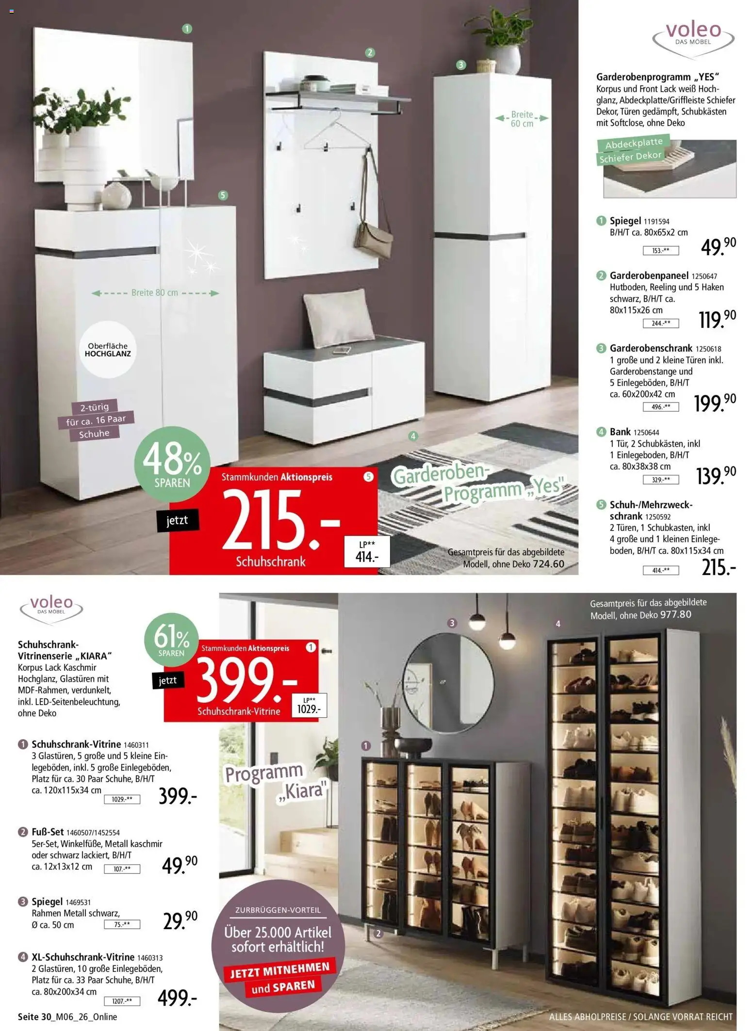 Zurbrüggen - Zurbrüggen: Unschlagbar günstig – gültig ab 01.05.2026 | Seite: 30 | Produkte: Schrank, Spiegel, Garderobenschrank