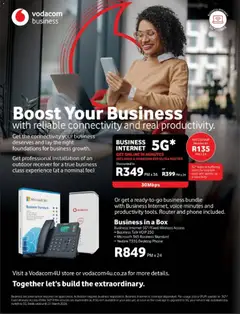 Vodacom specials catalogue – valid from 02.04.2026 | Page: 30 | Products: Router, Phone, Box, Switch