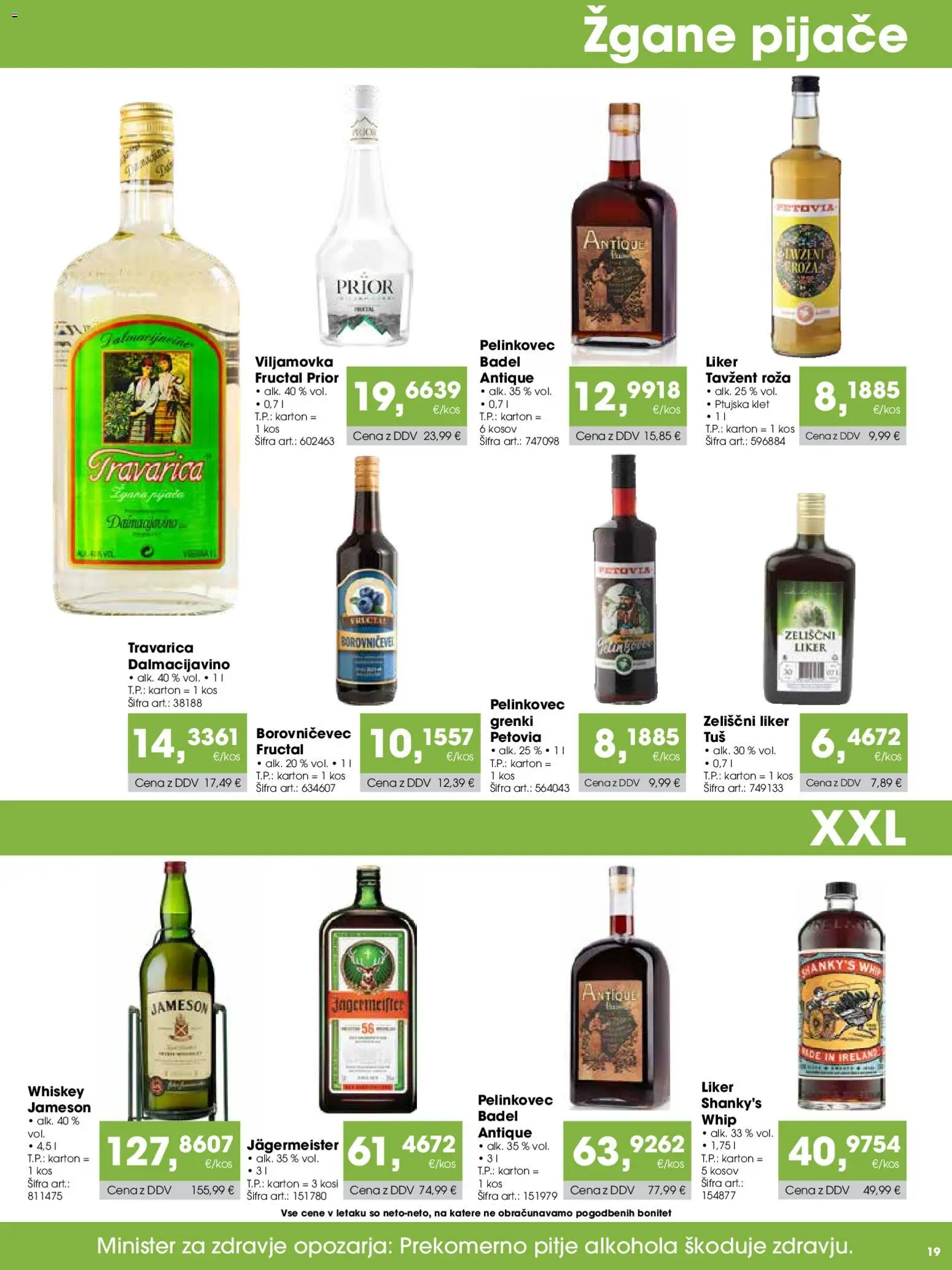 Novi Tuš katalog ponudbe – veljaven od 15.07.2026 | Stran: 19 | Izdelki: Kos