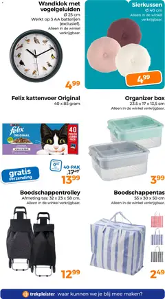 Trekpleister folder - Voorbeeld van een folder van Trekpleister, geldig van 15-09-2026 | Pagina: 57 | Producten: Tas, Kattenvoer, Box, Batterijen