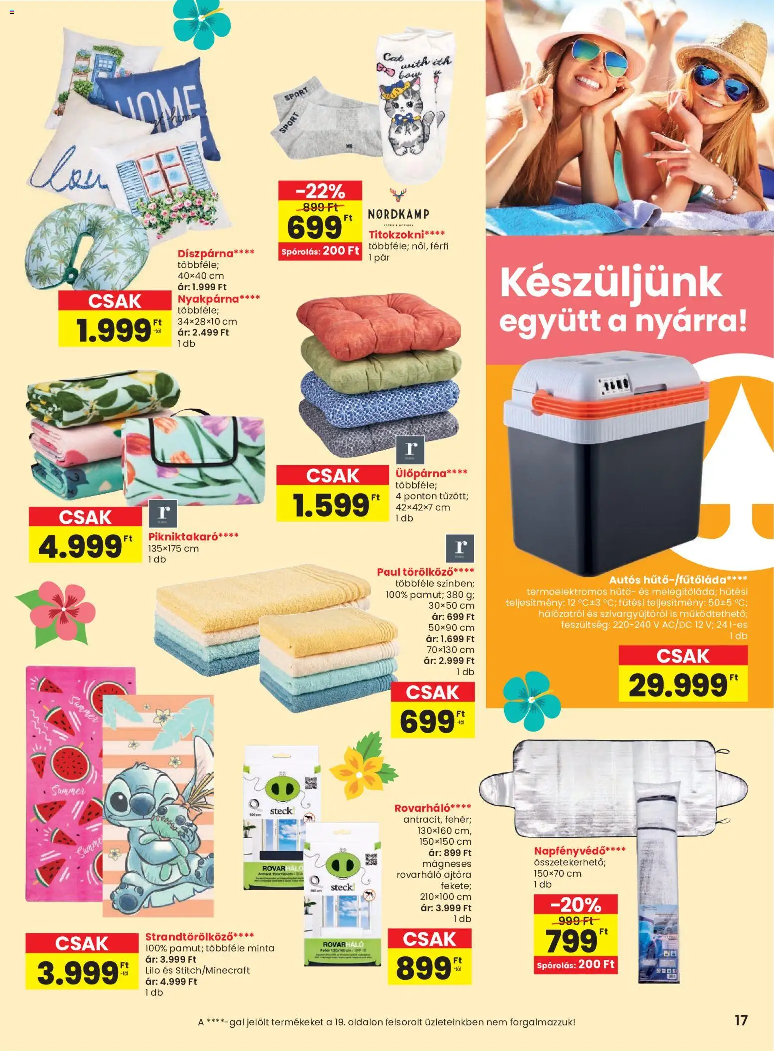 Spar akciós ujság - amely érvényes a következő dátumtól: 04.06.2026 | Oldal: 17 | Termékek: Törölköző, Titokzokni, Ülőpárna, Díszpárna