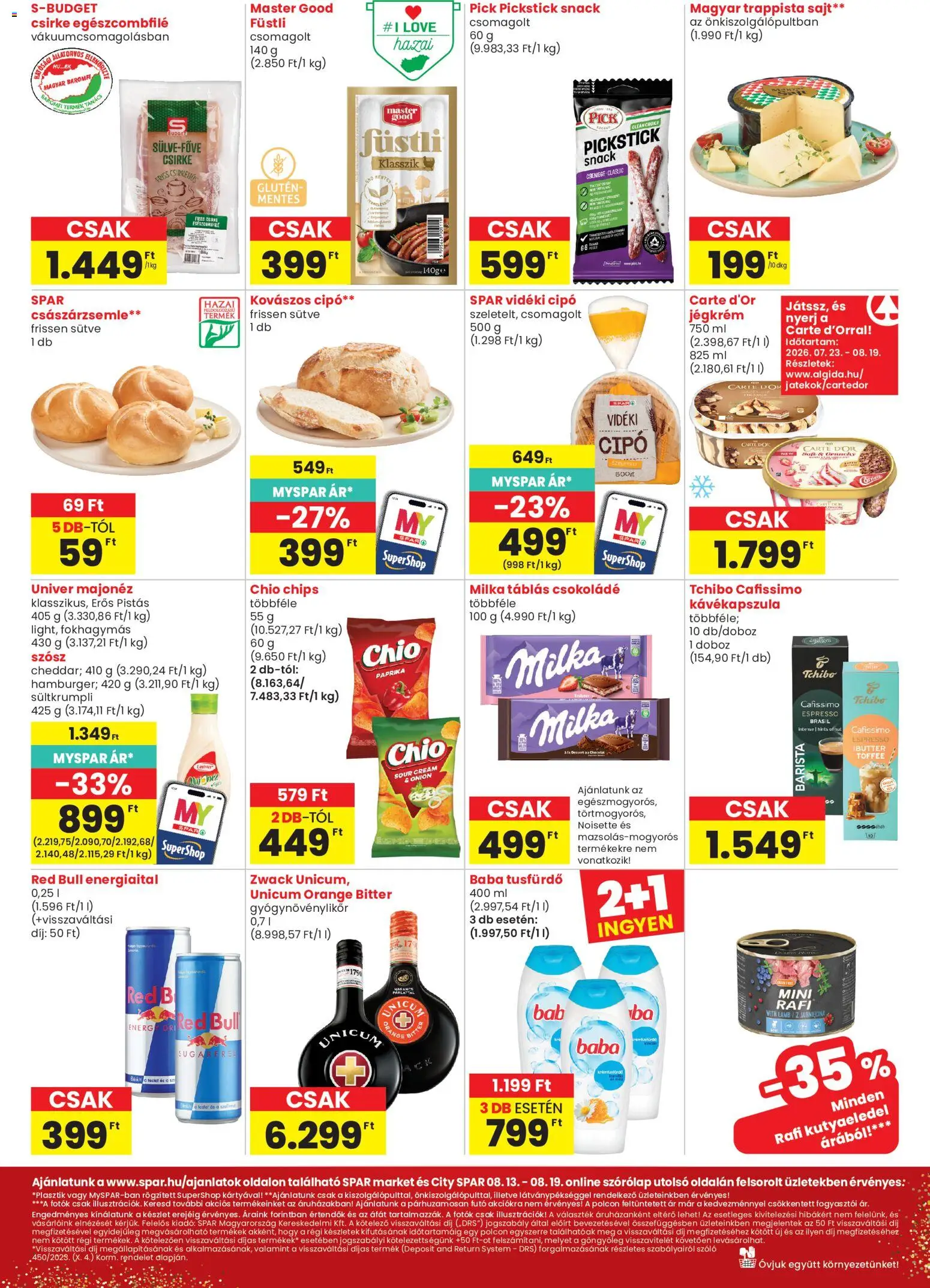 Spar akciós ujság - amely érvényes a következő dátumtól: 2026.08.13. | Oldal: 2