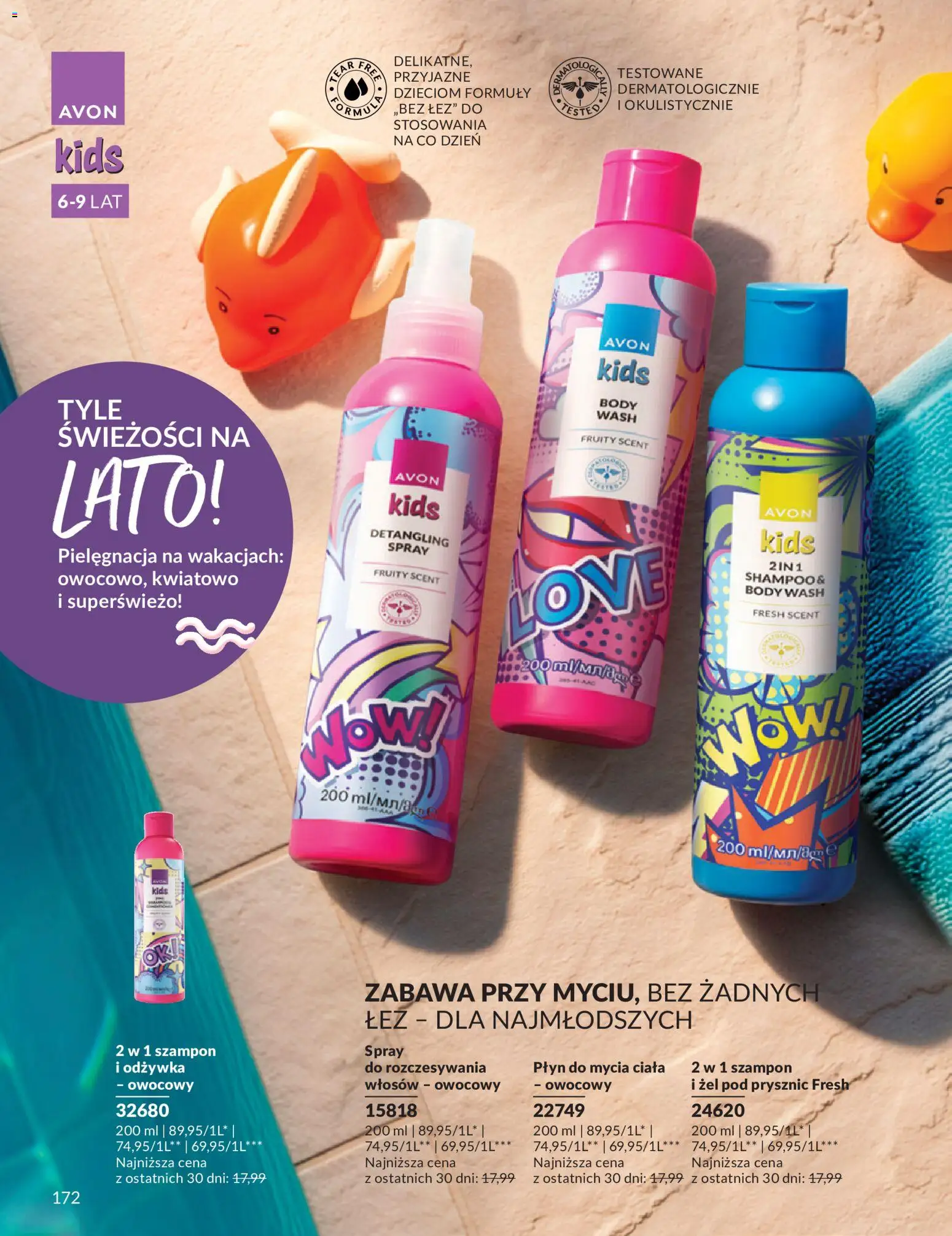 Avon Katalog 6 2026 od 01.06.2026 | Strona: 172 | Produkty: Prysznic, Szampon, Body, Żel pod prysznic
