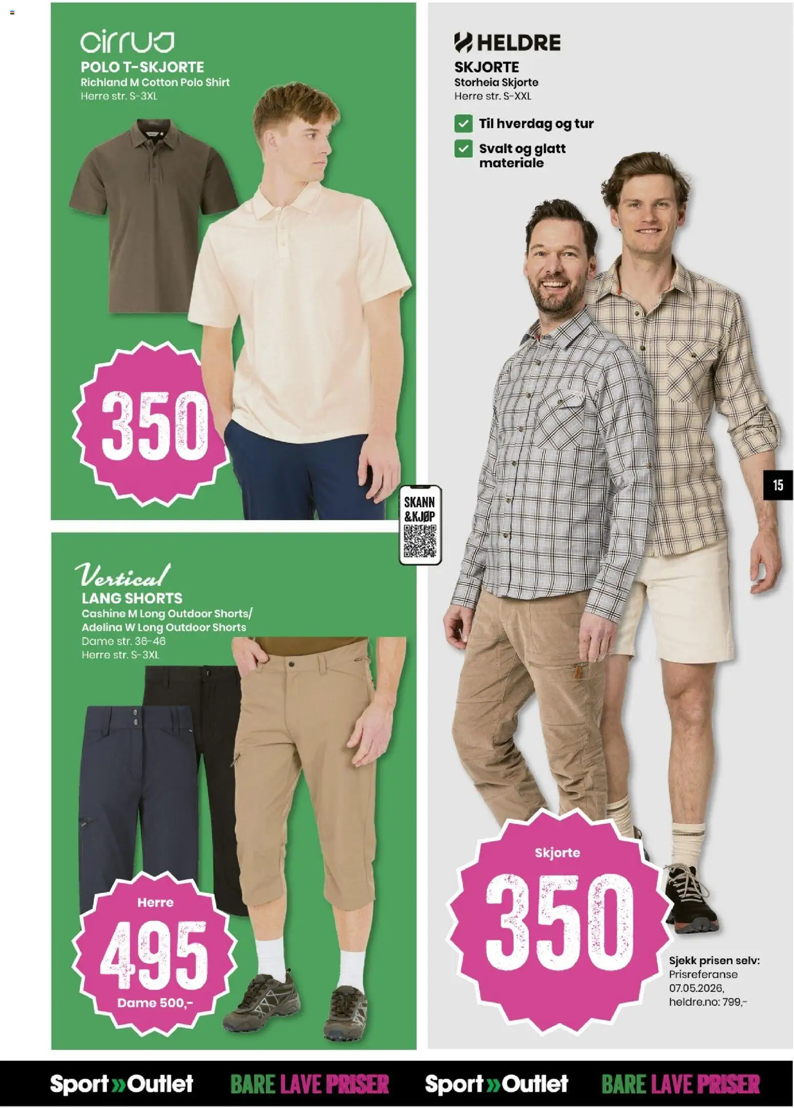 {H1} | Side: 15 | Produkter: Skjorte, Shorts