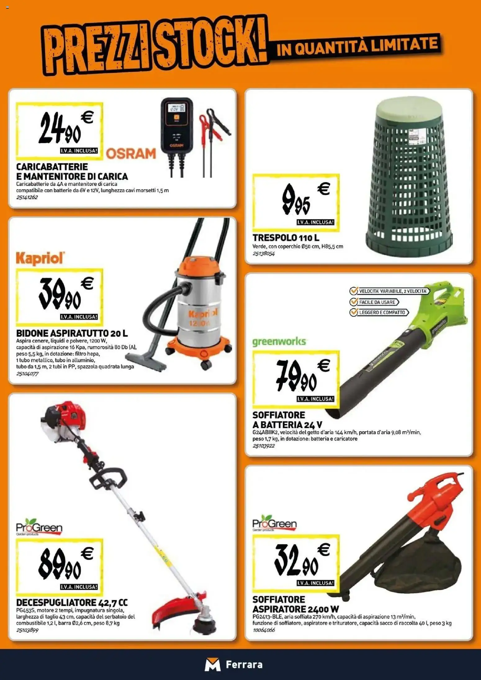 Volantino TECNOMAT del 27/08/2026 | Pagina: 18 | Prodotti: Decespugliatore, Tubi, Batteria, Caricabatterie