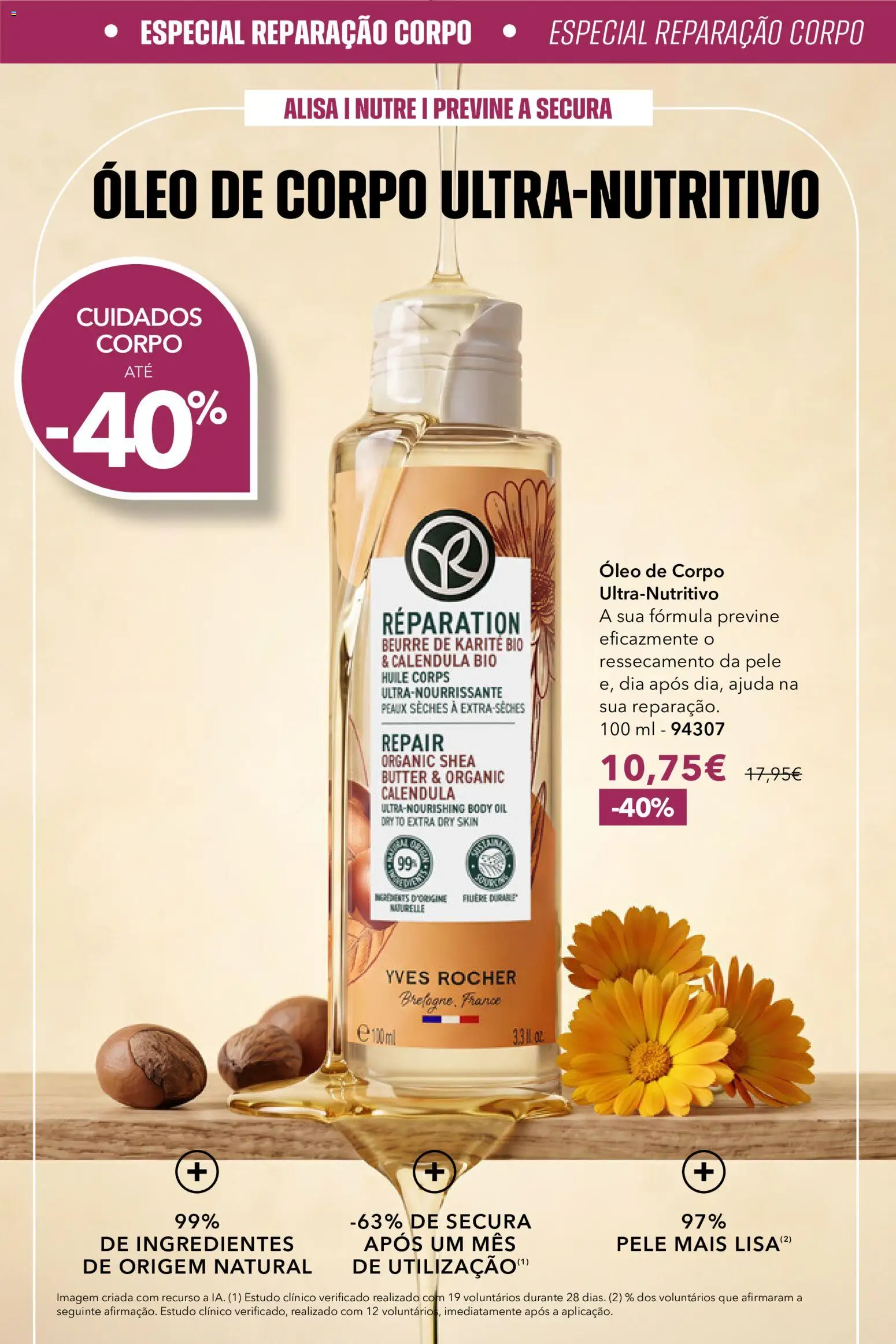 Yves Rocher Catalogo 13 │ válido de 21/10/2026 | Página: 70 | Produtos: Ingredientes, Óleo